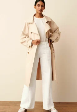 Balloon Sleeve Belted Trench Coat - Trench|Next Hot