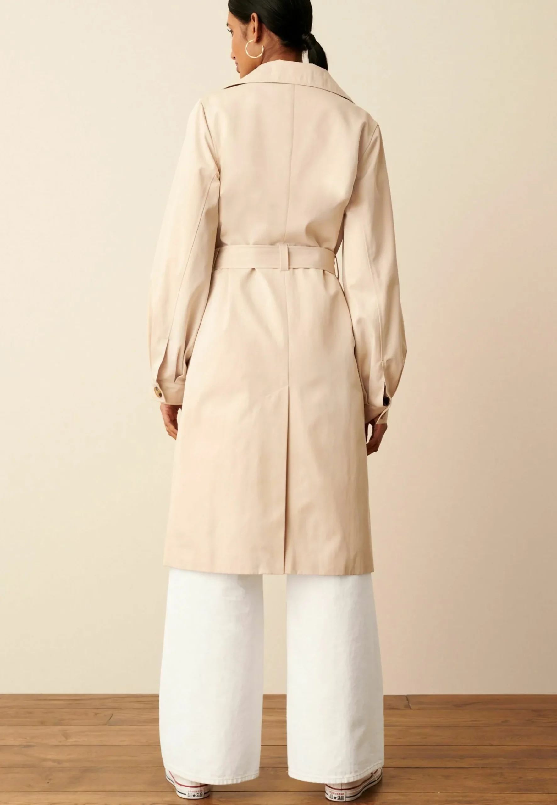 Balloon Sleeve Belted Trench Coat - Trench|Next Hot