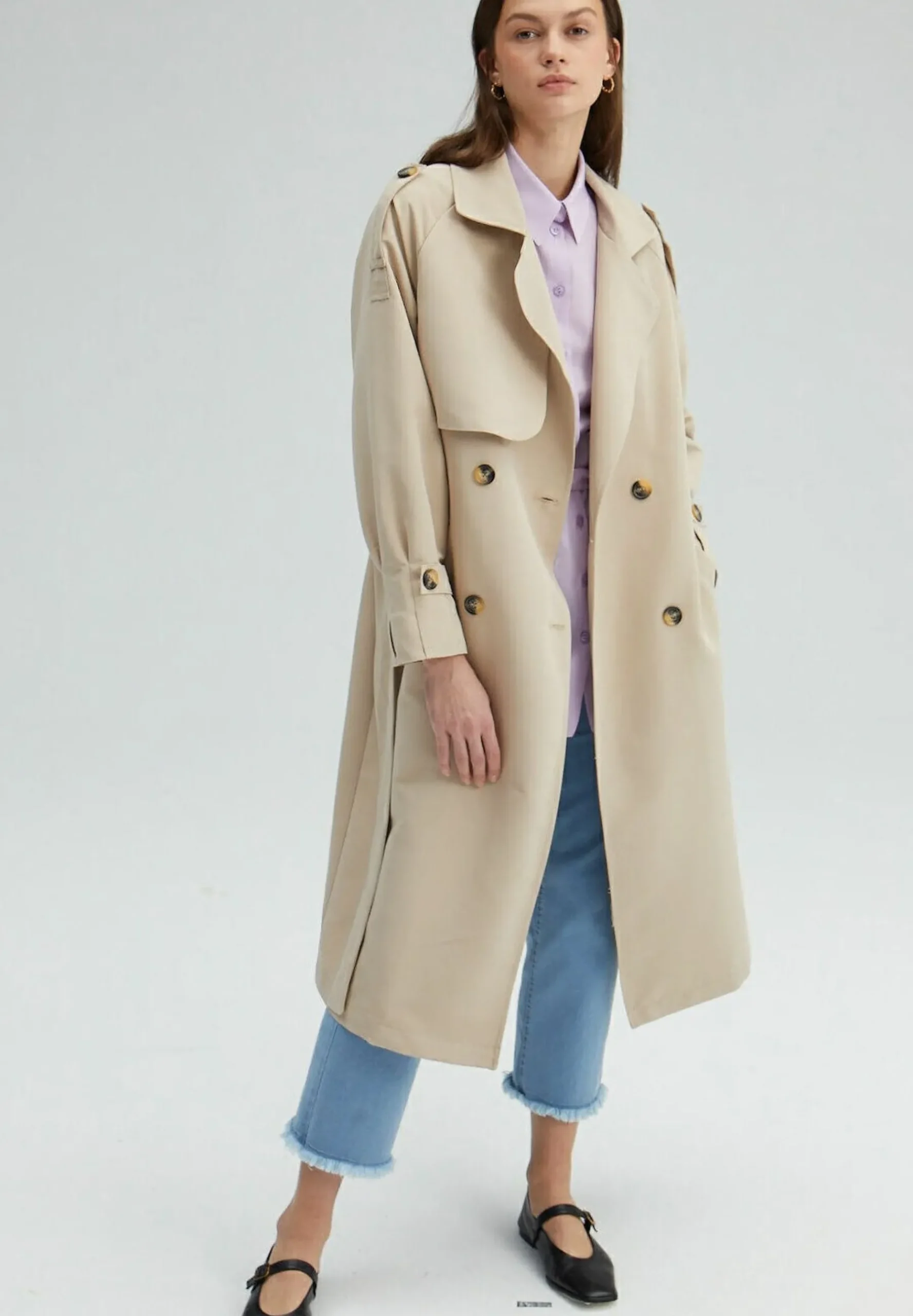 Belted Double Breasted - Trench|Touché Privé Hot
