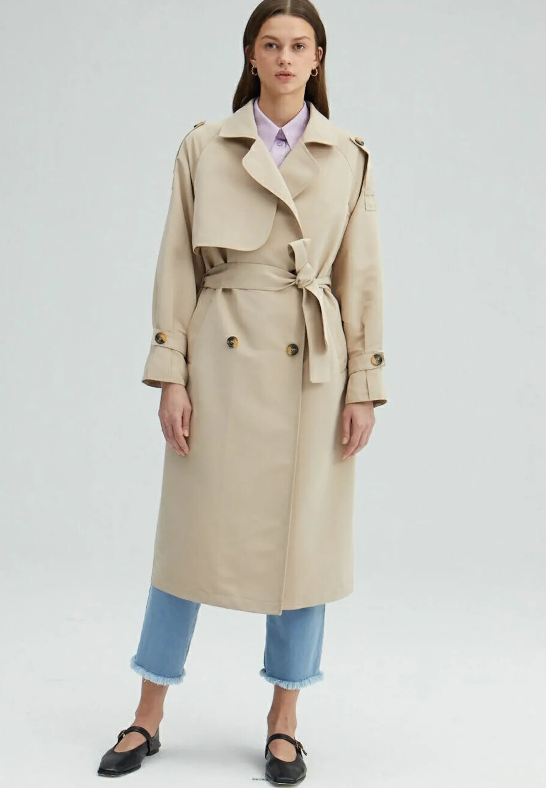 Belted Double Breasted - Trench|Touché Privé Hot