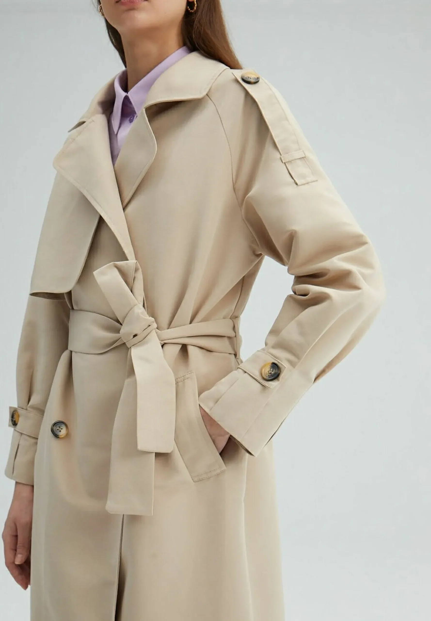 Belted Double Breasted - Trench|Touché Privé Hot