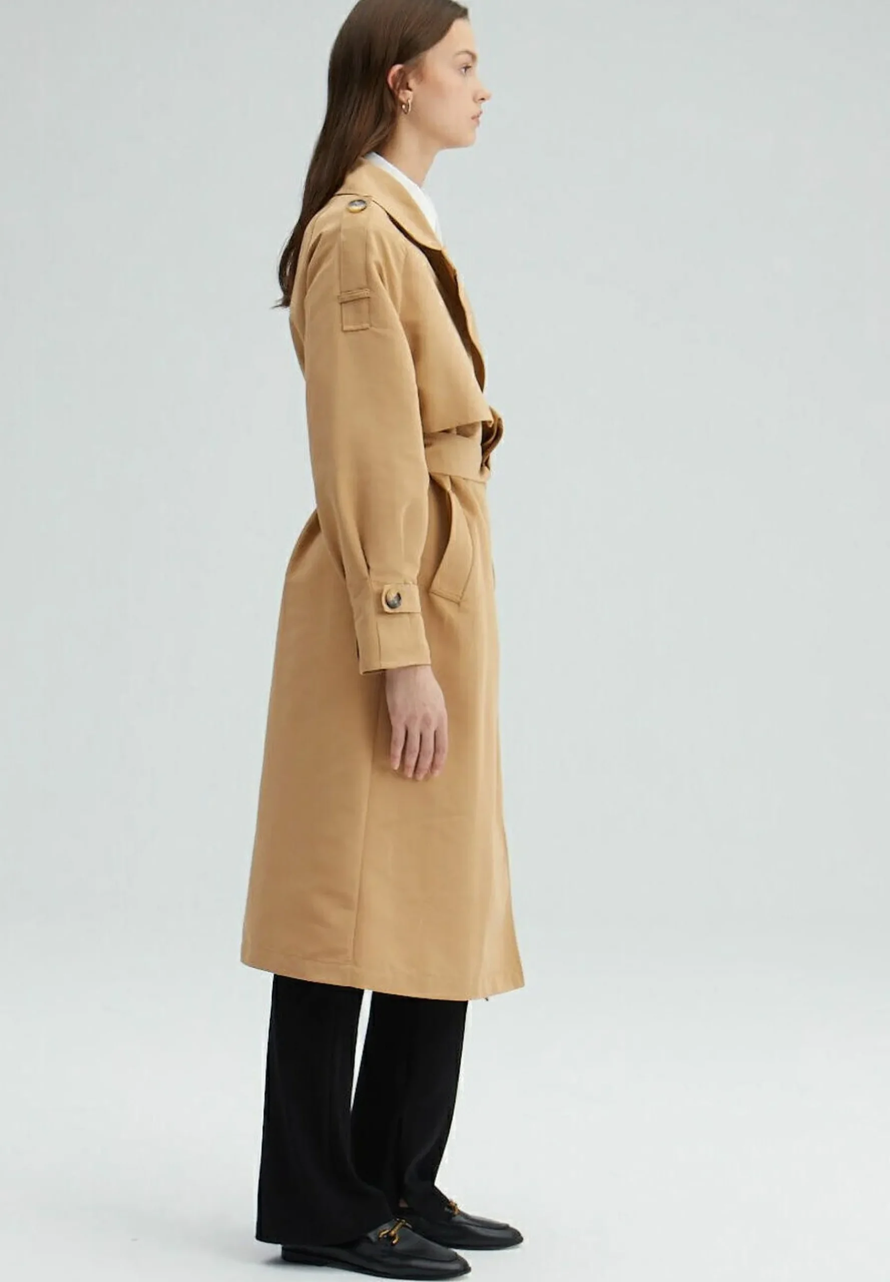 Belted Double Breasted - Trench|Touché Privé Cheap