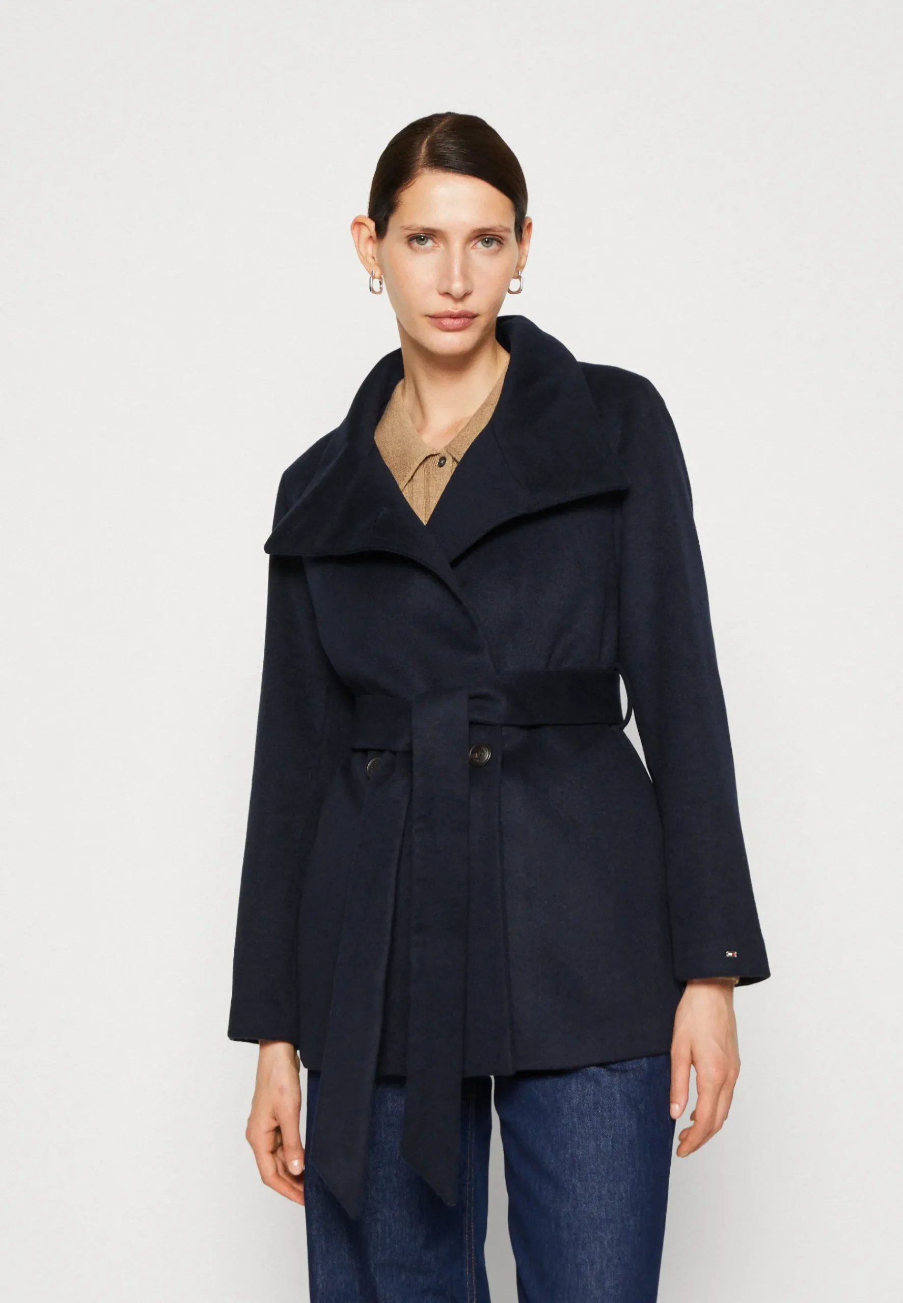 Belted Funnel - Manteau Court|Tommy Hilfiger Flash Sale