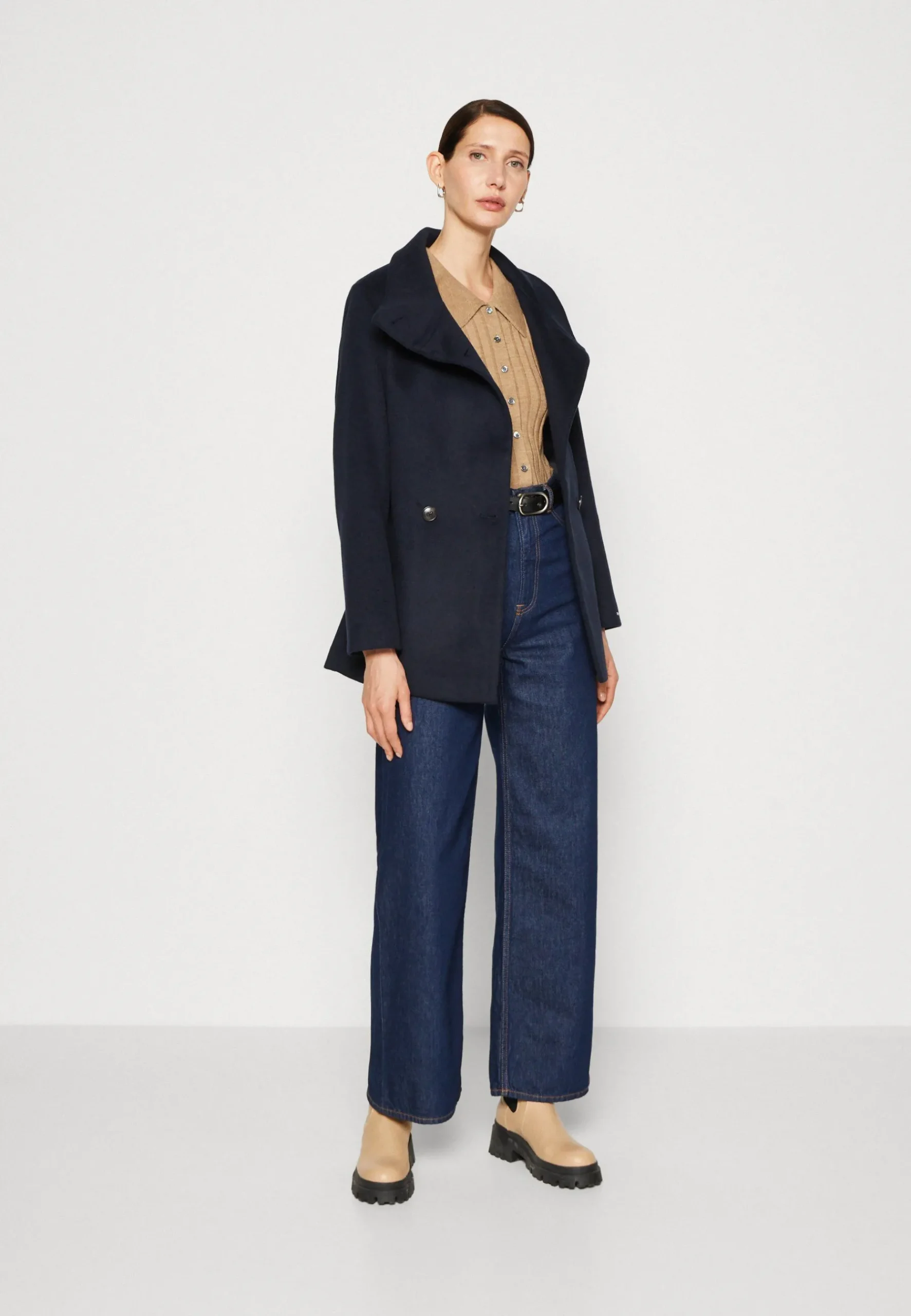Belted Funnel - Manteau Court|Tommy Hilfiger Flash Sale