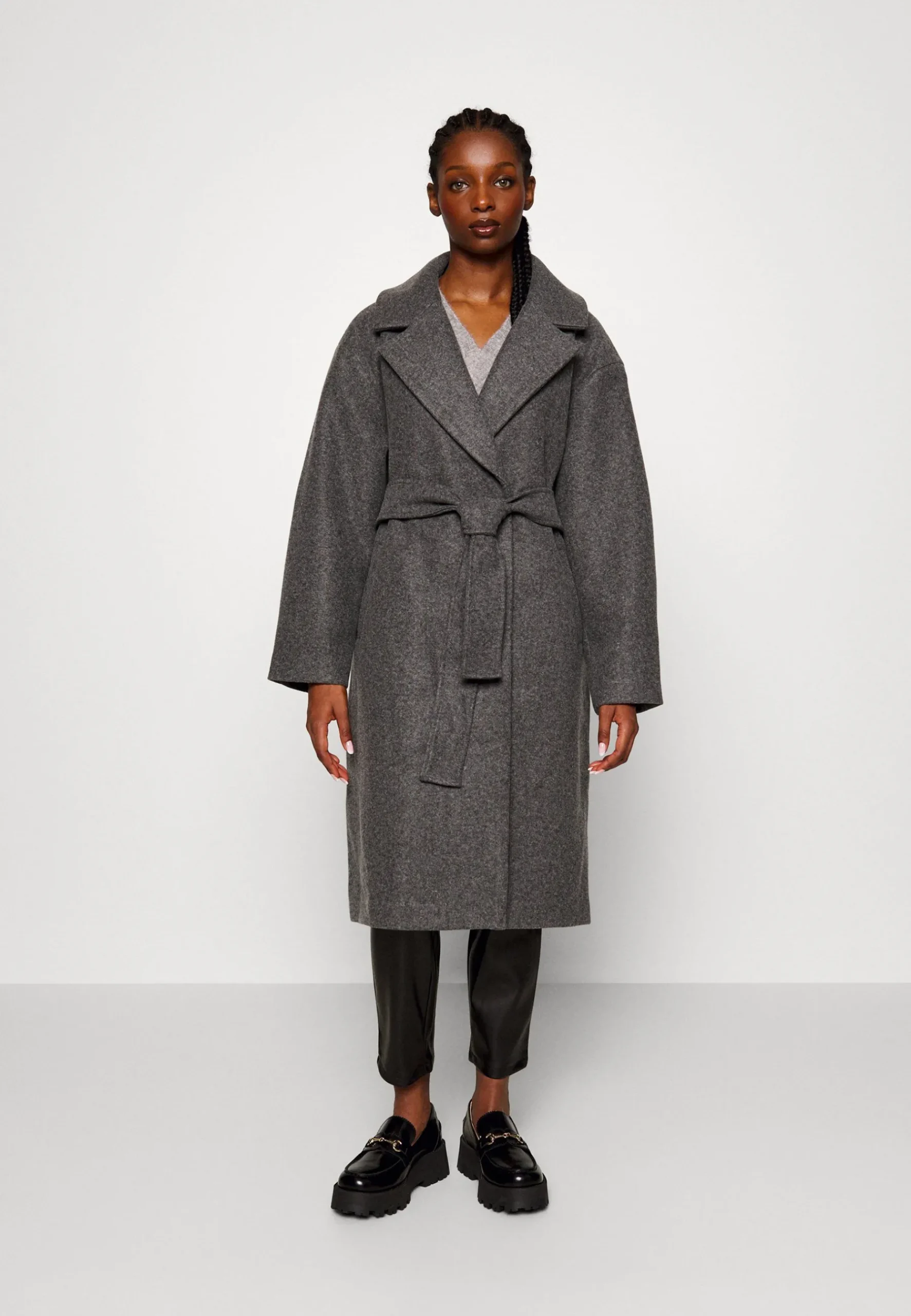 Belted Long Coat - Manteau Classique|Gina Tricot Petite New