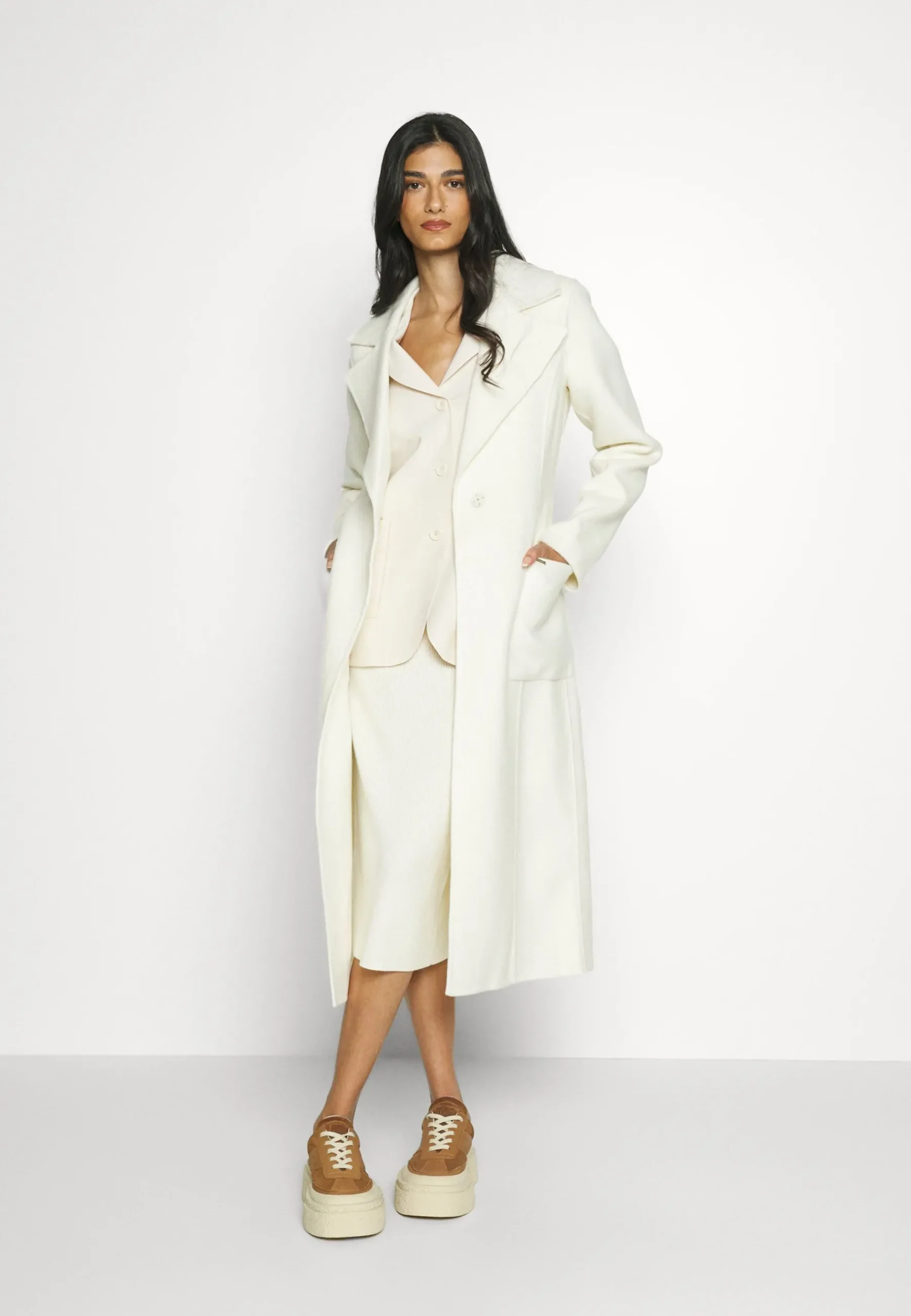 Belted Wrap Style Face Coat - Manteau Classique|MICHAEL Michael Kors Clearance