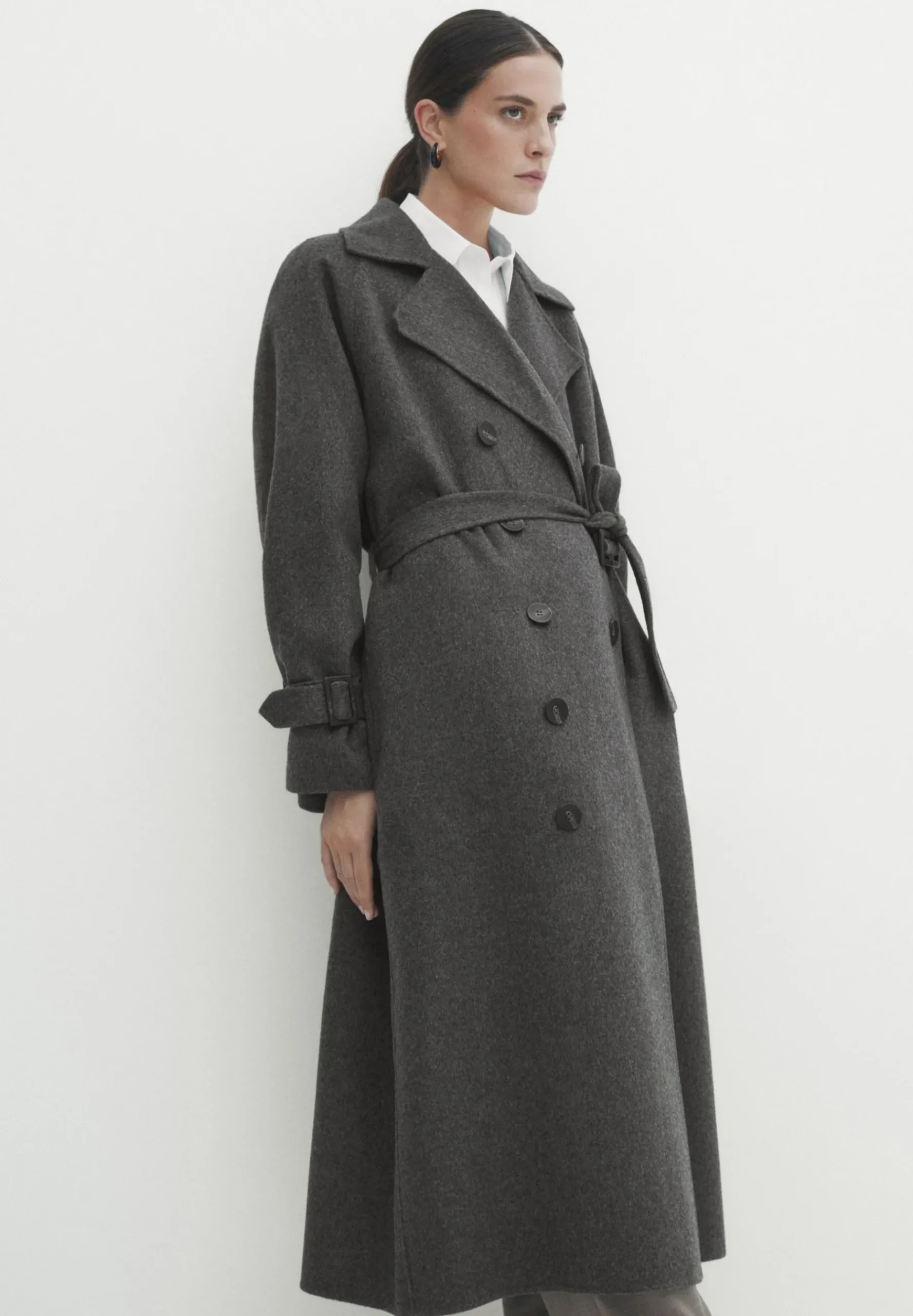 Blend Double-Breasted - Trench|Massimo Dutti Outlet