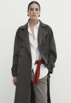 Blend Double-Breasted - Trench|Massimo Dutti Outlet