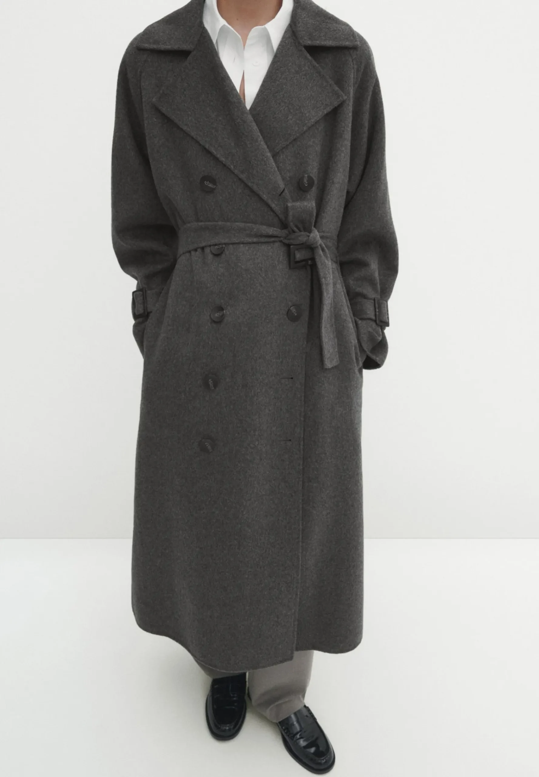 Blend Double-Breasted - Trench|Massimo Dutti Outlet