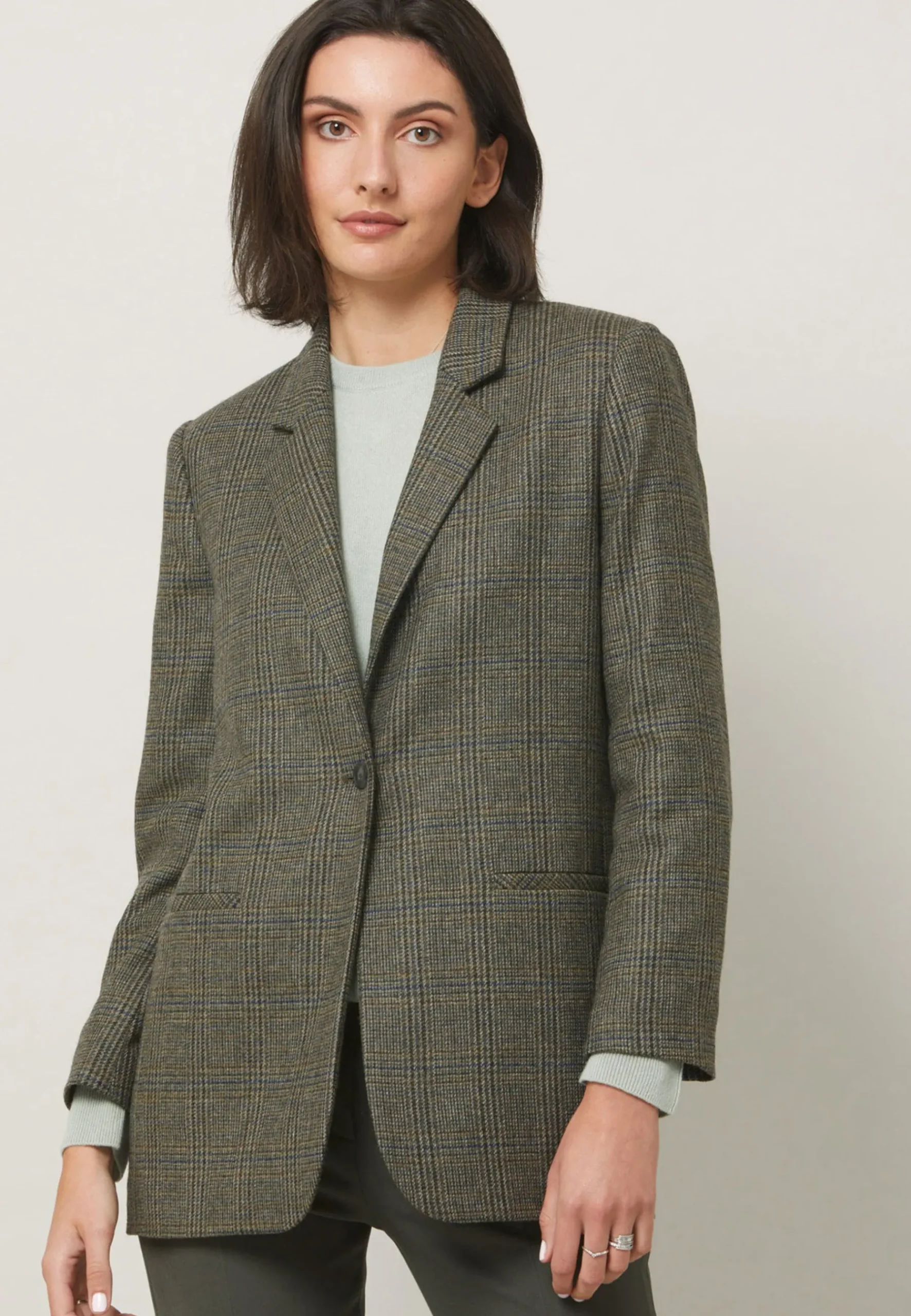 Cassie Magee Tweed Check - Manteau Court|Helen McAlinden Dublin Best