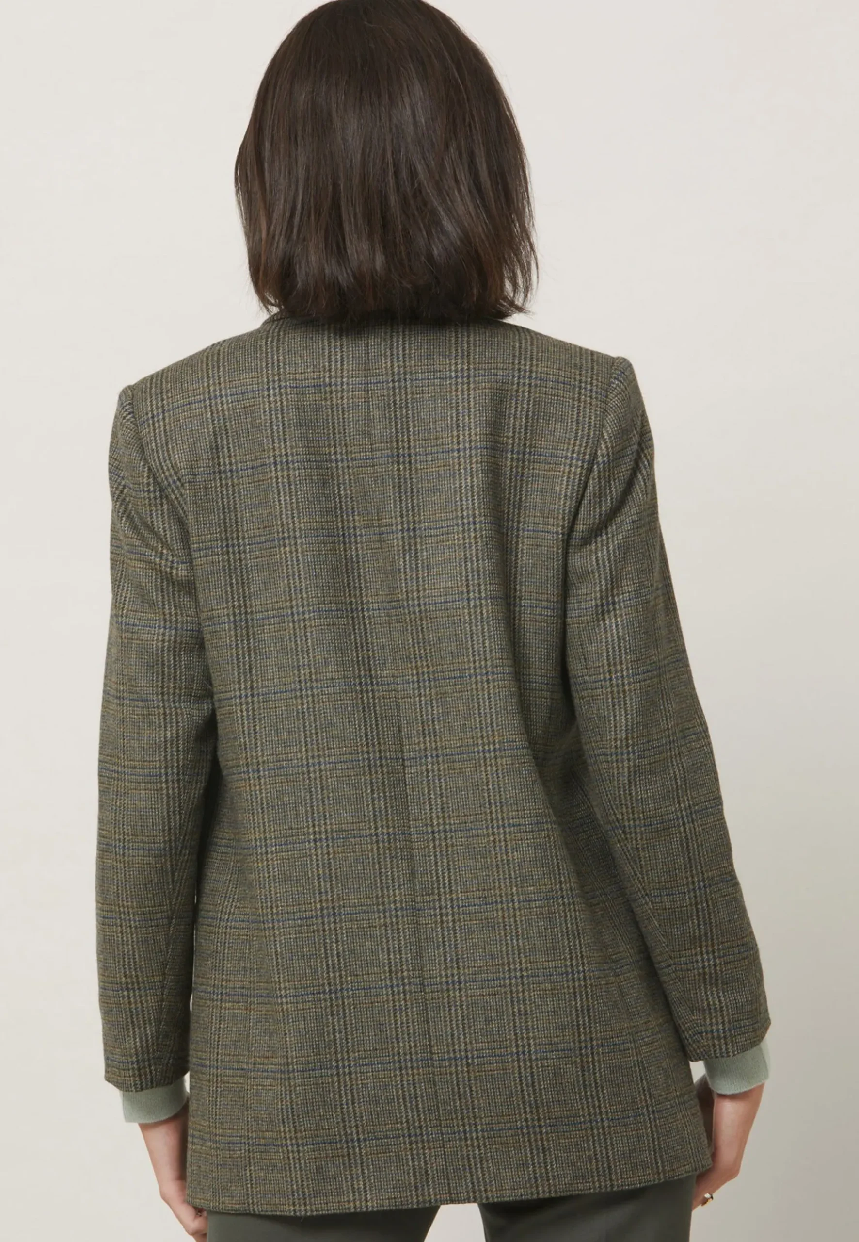 Cassie Magee Tweed Check - Manteau Court|Helen McAlinden Dublin Best