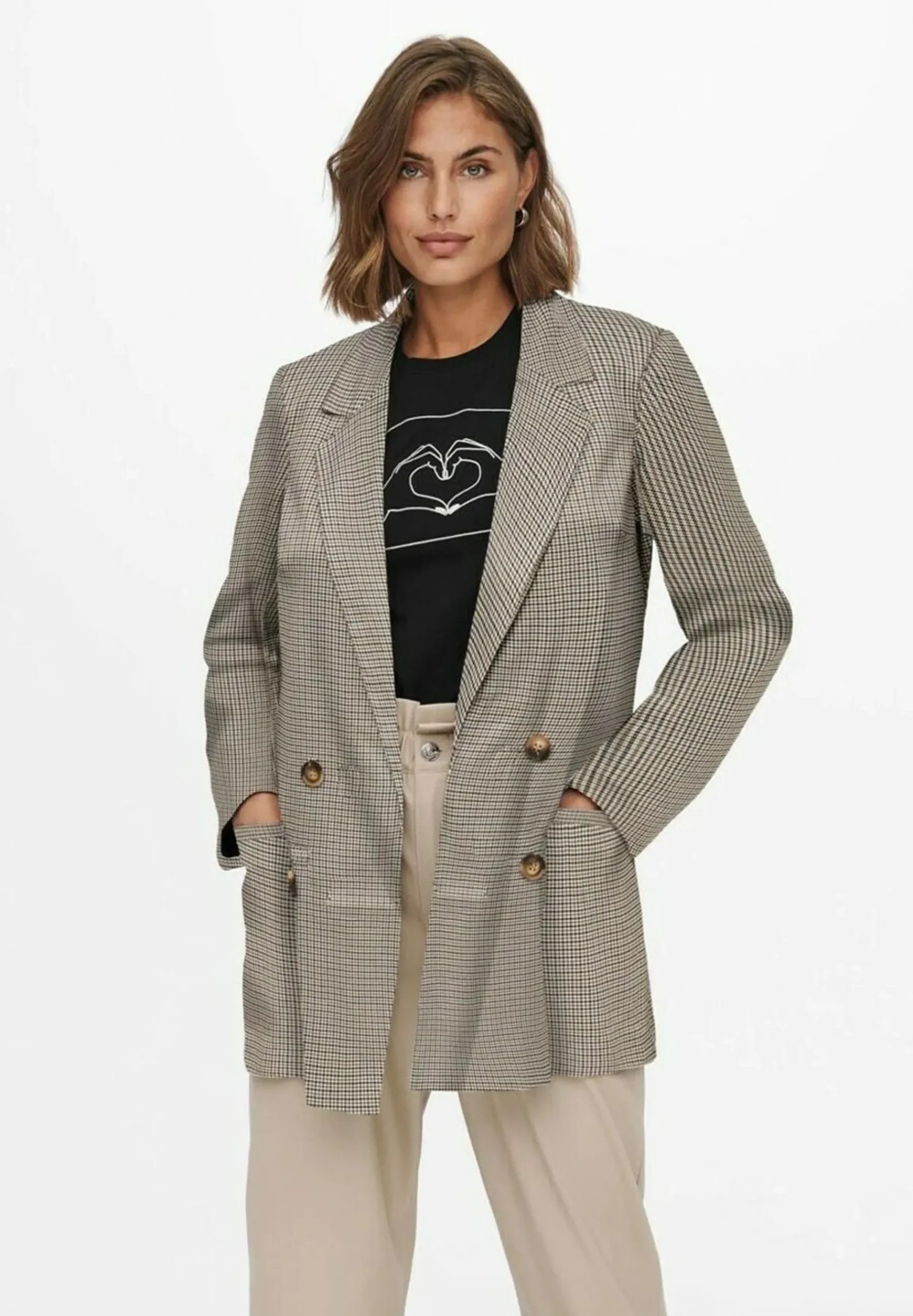 Check - Manteau Court|ONLY Flash Sale