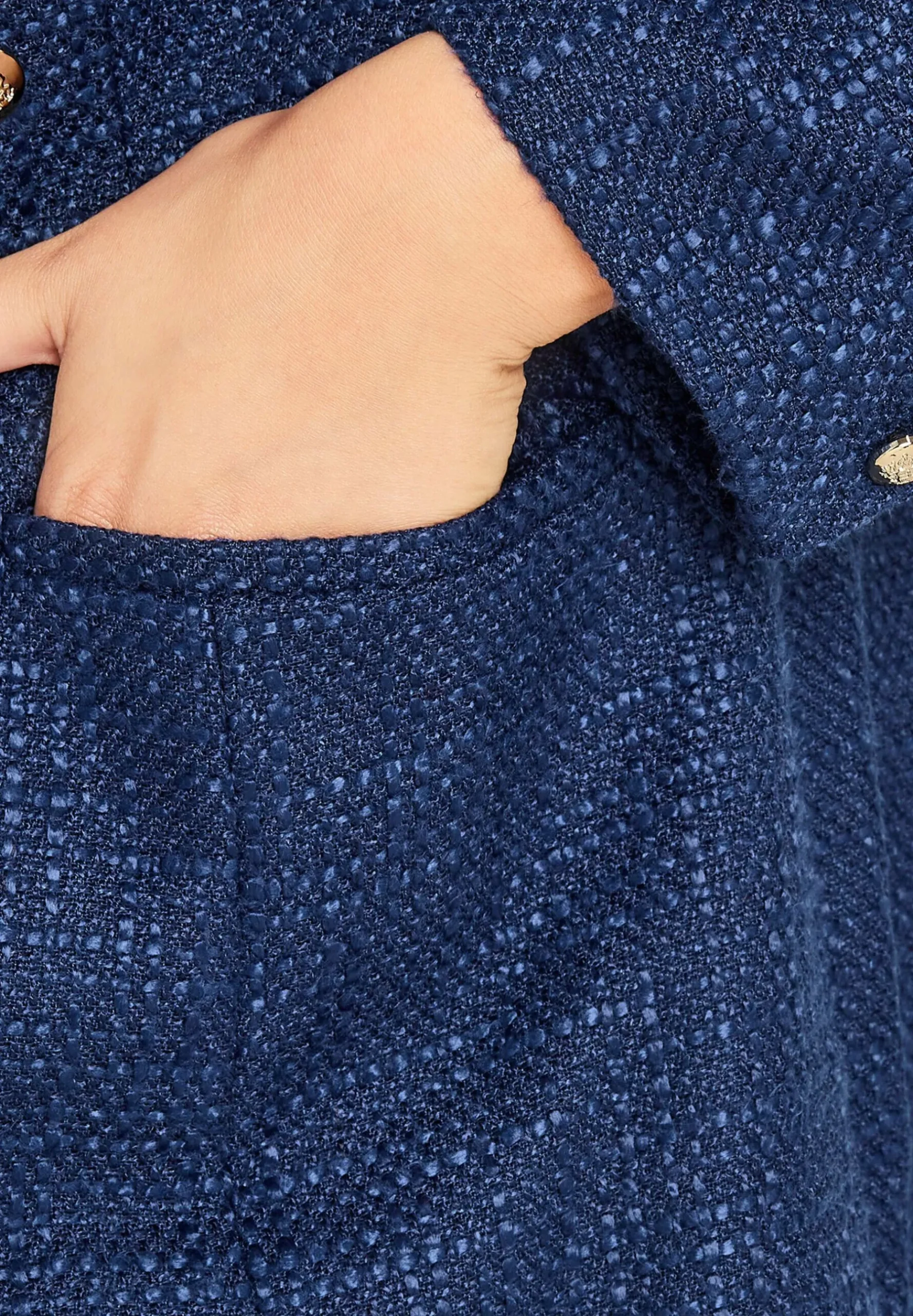 Check Boucle - Manteau Court|Yours Clothing Online