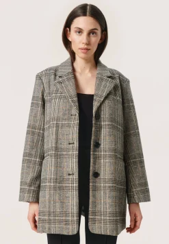 Chicka Checked - Manteau Court|Soaked in Luxury Cheap