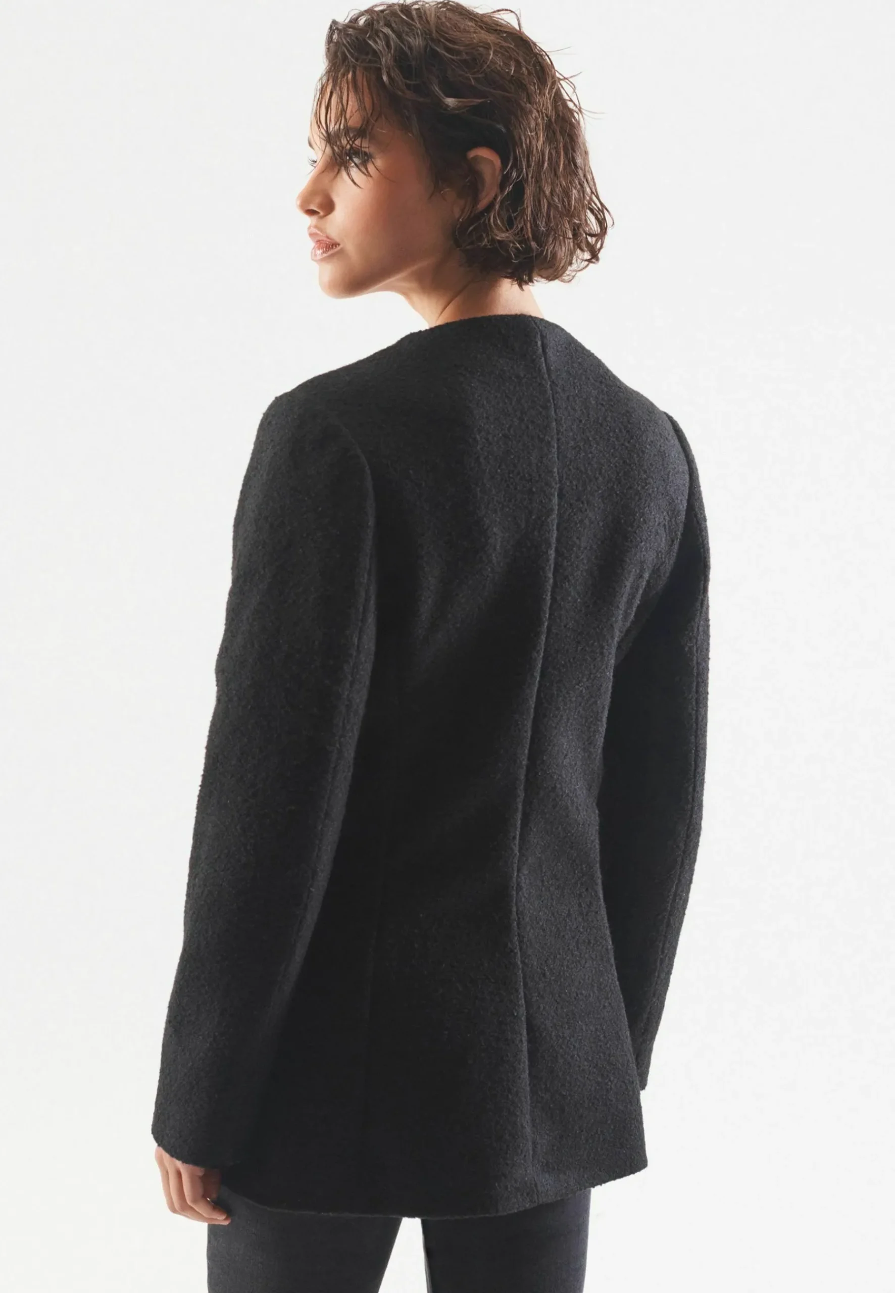 Collarless Coat - Manteau Court|Next Online