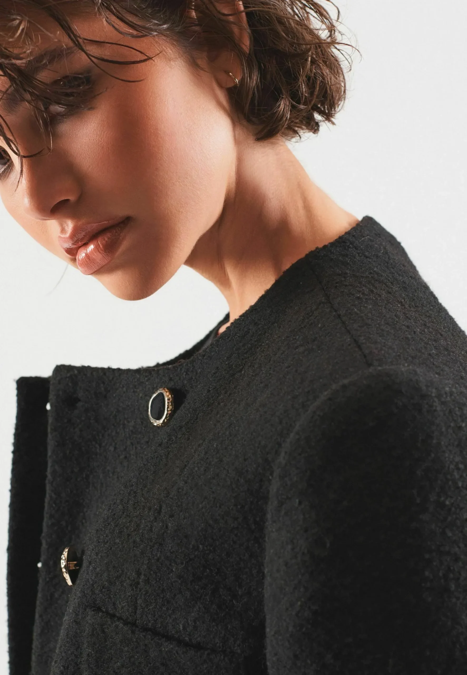 Collarless Coat - Manteau Court|Next Online