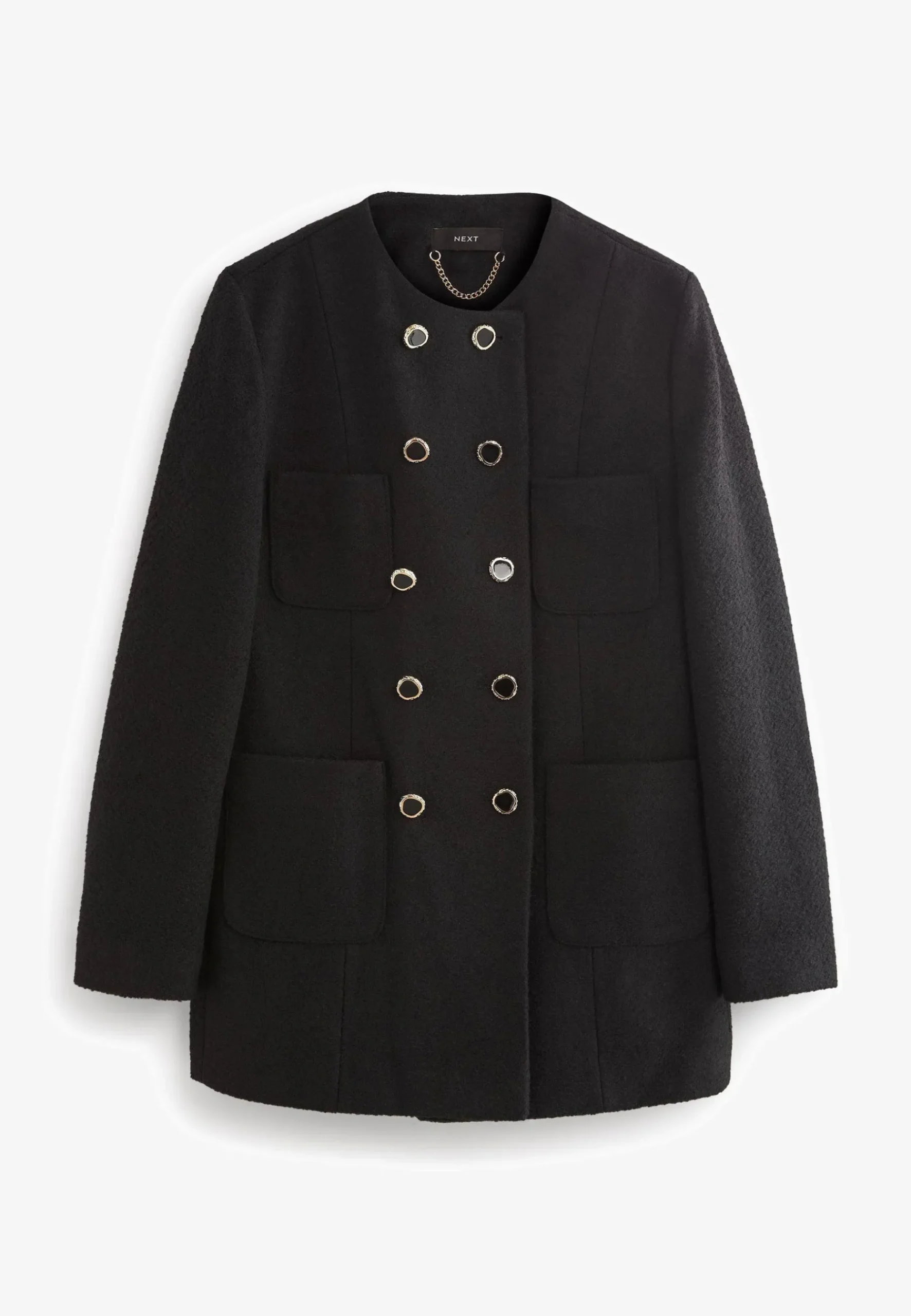 Collarless Coat - Manteau Court|Next Online