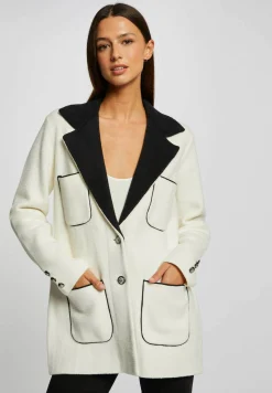 Con Tasche A Toppa E Bottoni - Manteau Court|Morgan Discount