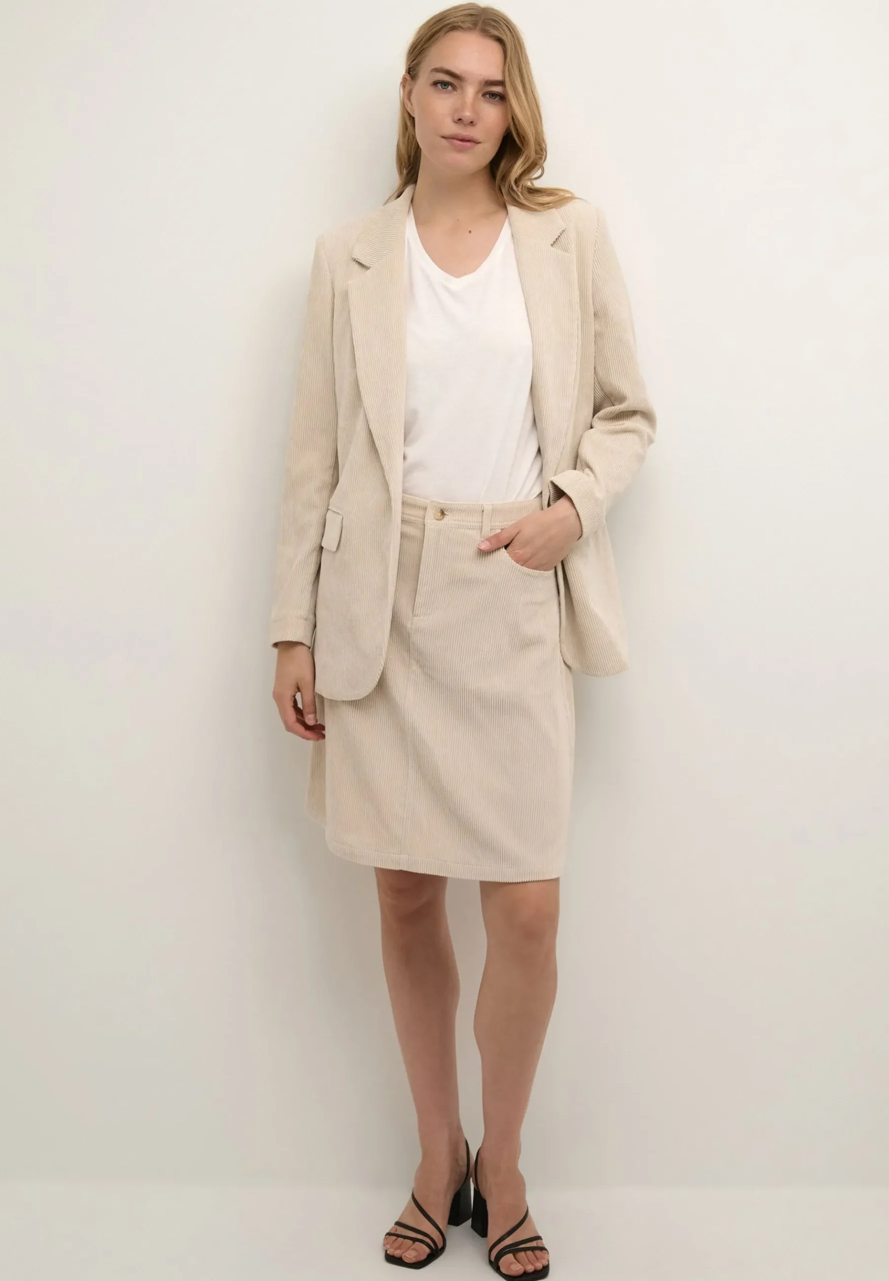 Crcory Long Sleeve - Manteau Court|Cream Clearance