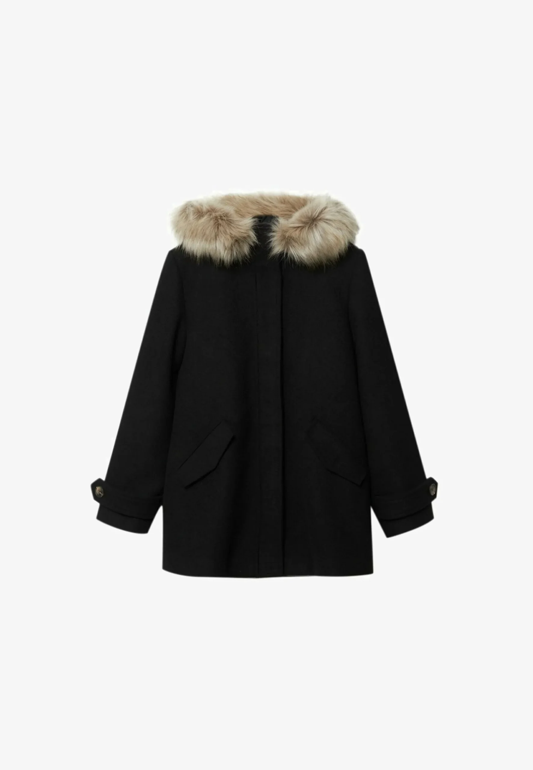 Cropped Felt Texture - Manteau Court|Stradivarius Cheap