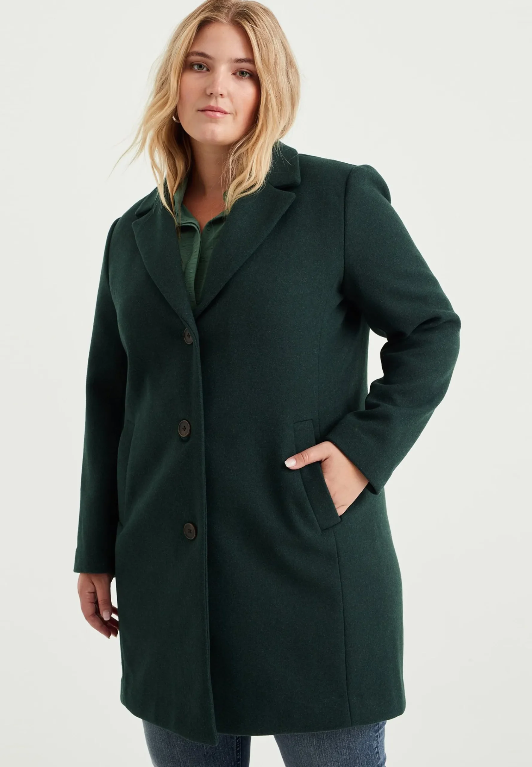 Curve - Manteau Court|WE Fashion Discount