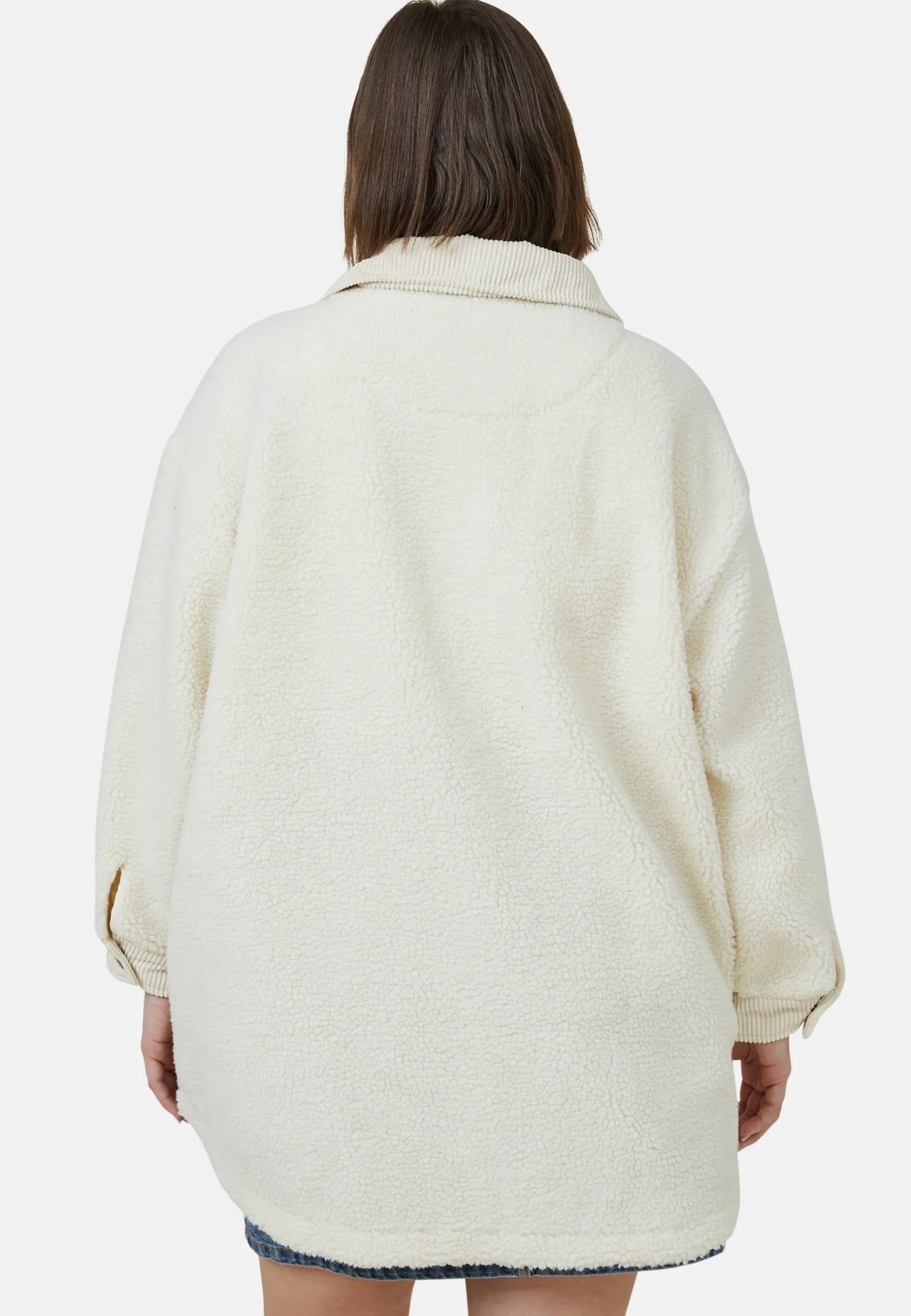 Curve Teddy Boxy Shacket - Manteau Court|Cotton On Discount