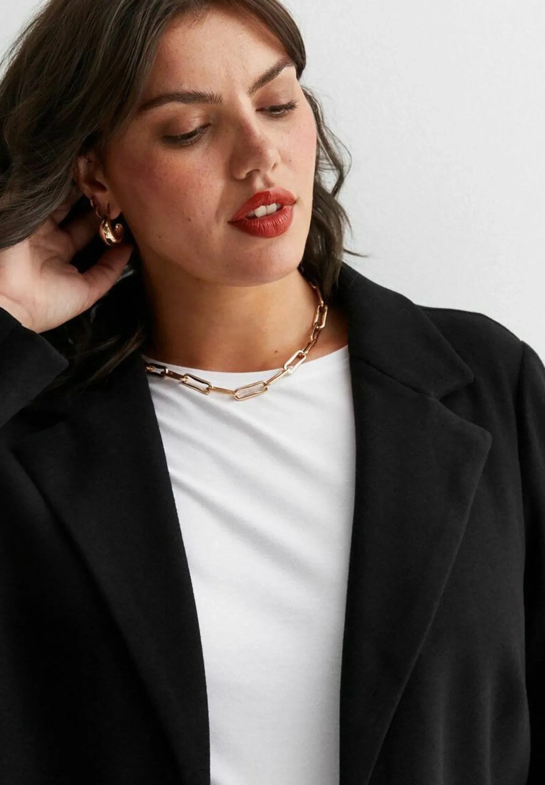 Curves Manteau Classique|New Look Curves Best Sale