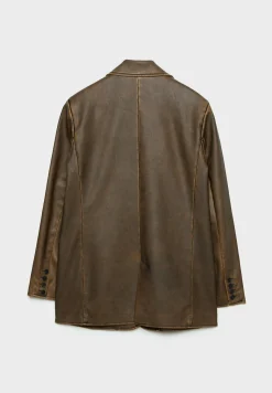 Distressed - Manteau Court|Stradivarius Cheap