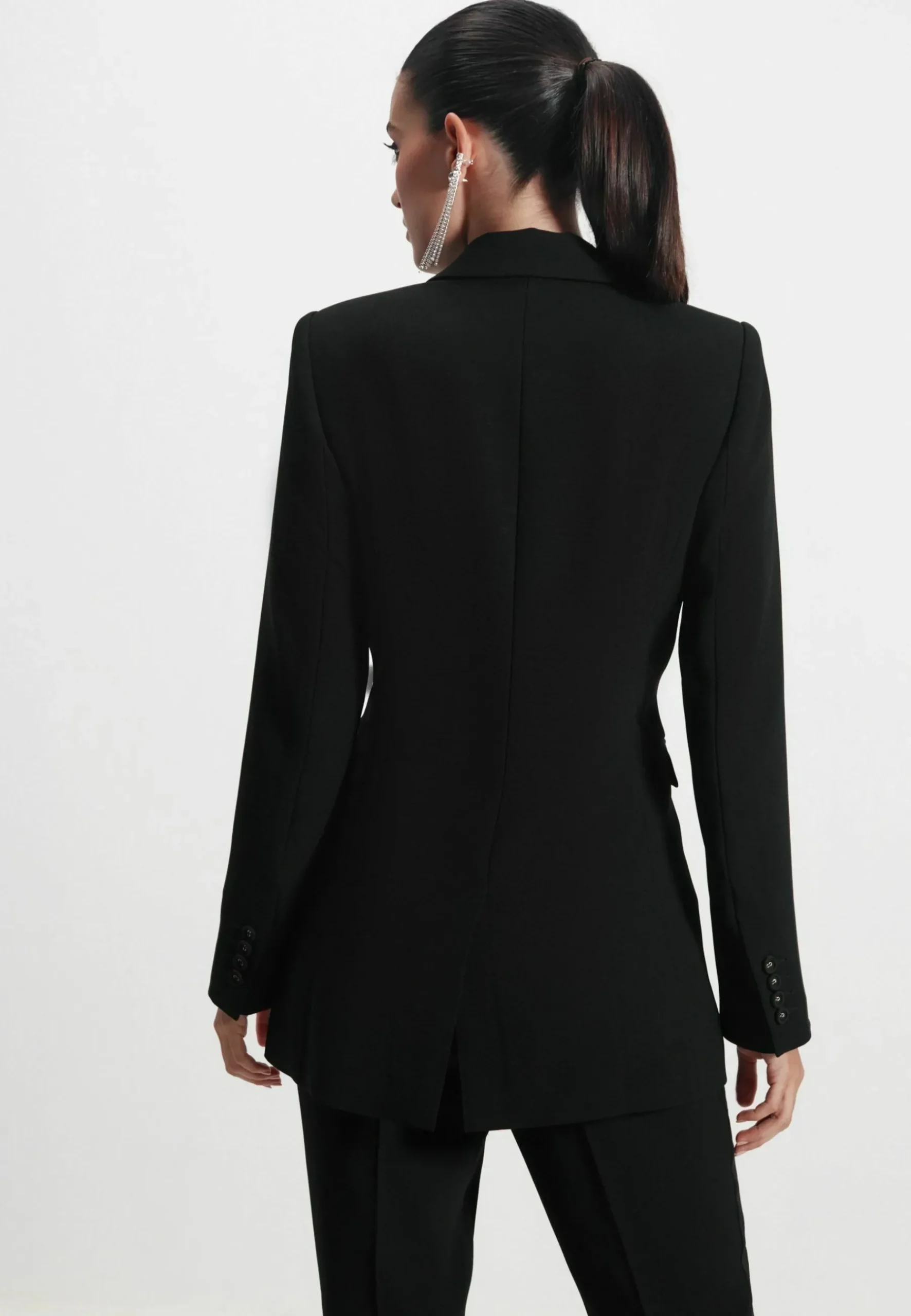 Double Breasted Crep - Manteau Court|Next Sale