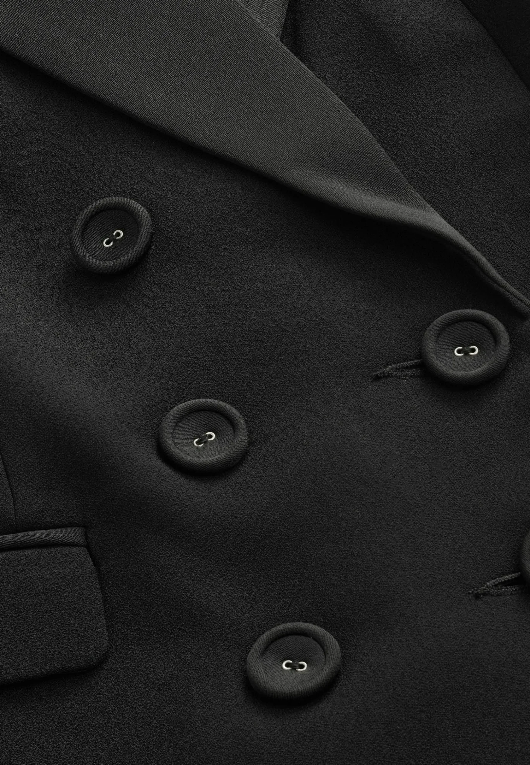 Double Breasted Crep - Manteau Court|Next Sale