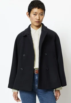 Double Breasted Lapel Collar Welt Pockets - Manteau Court|Marc O'Polo Cheap