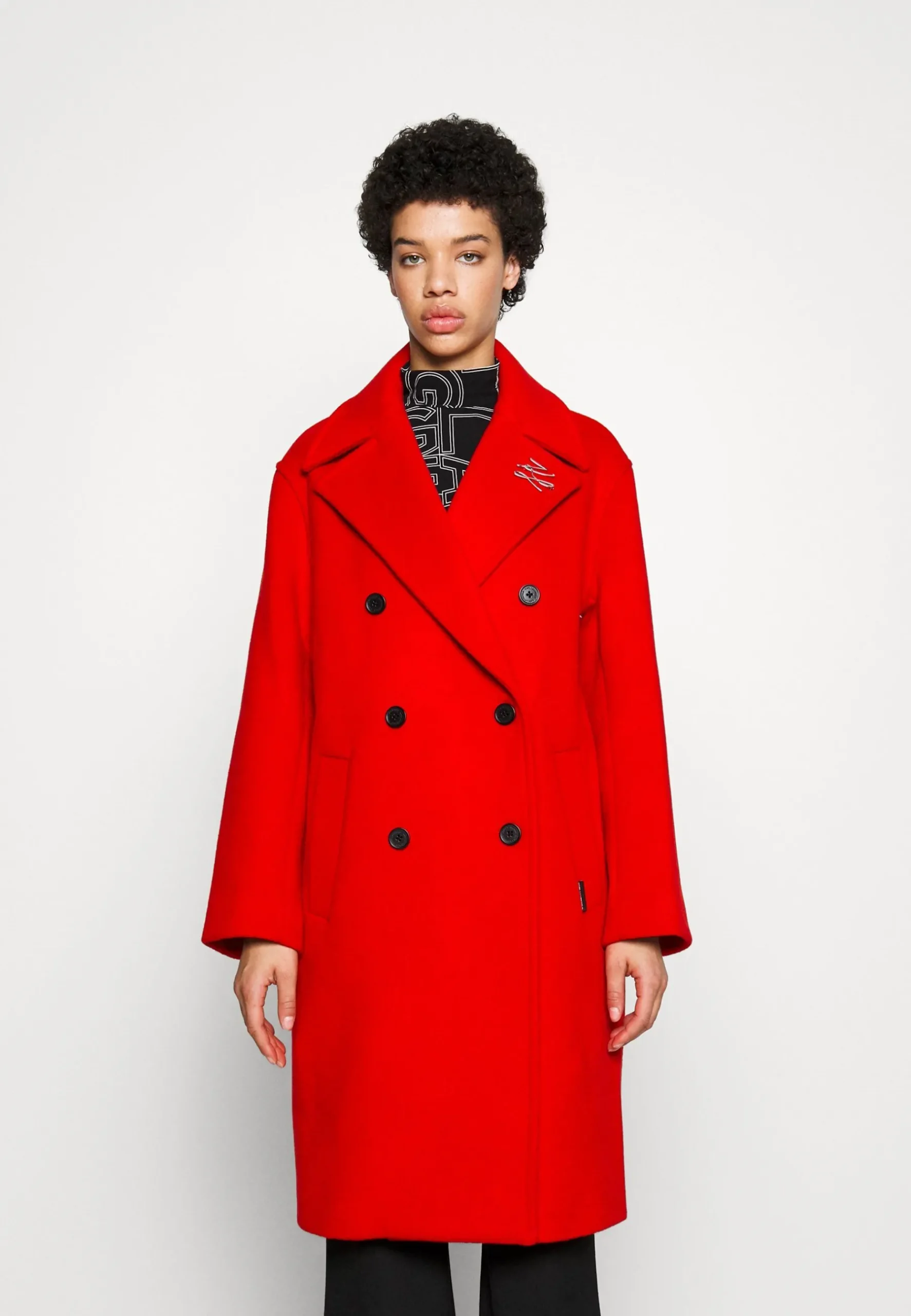 Double Breasted Soft Coat - Manteau Classique|KARL LAGERFELD New