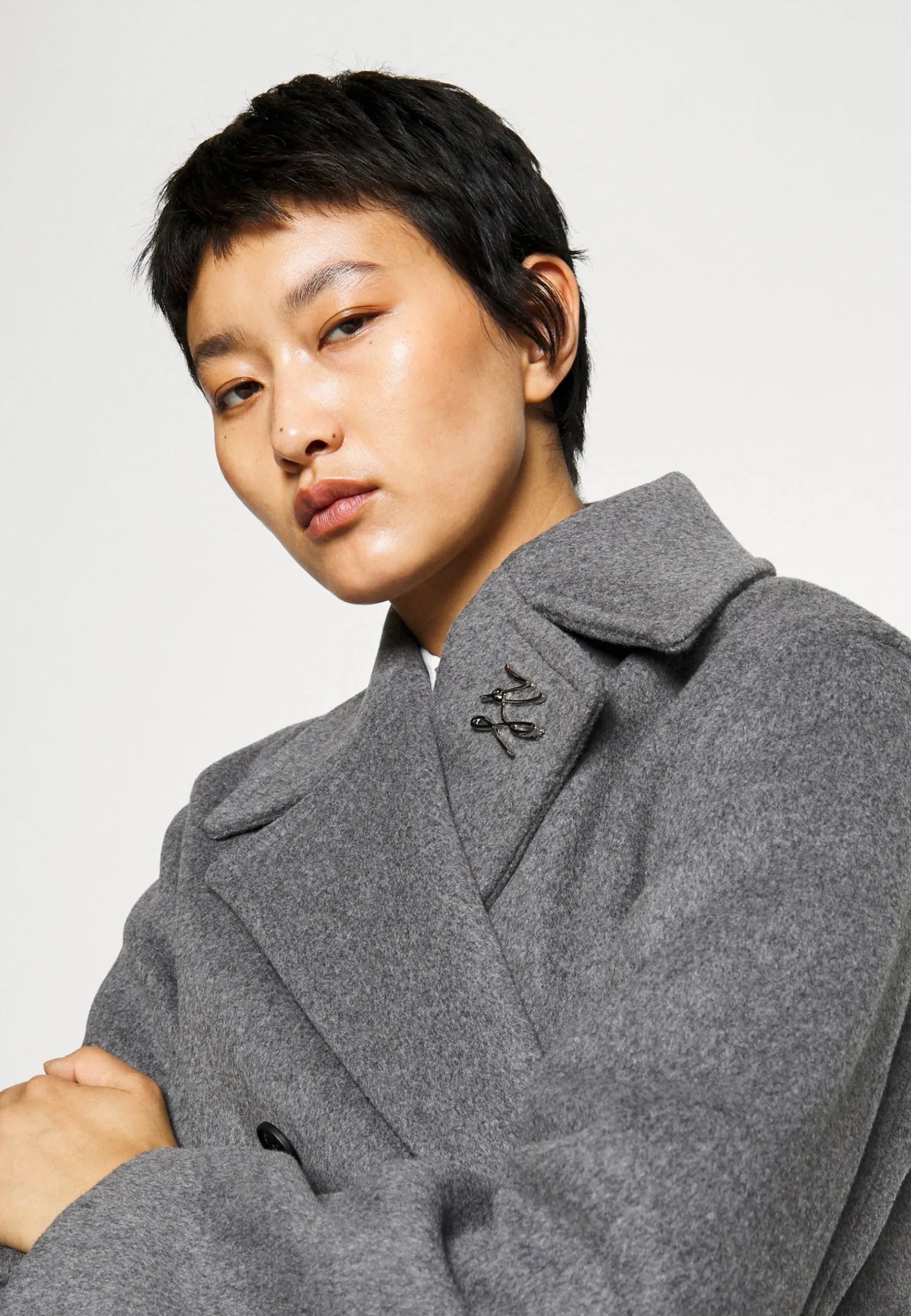 Double Breasted Soft Coat - Manteau Classique|KARL LAGERFELD New