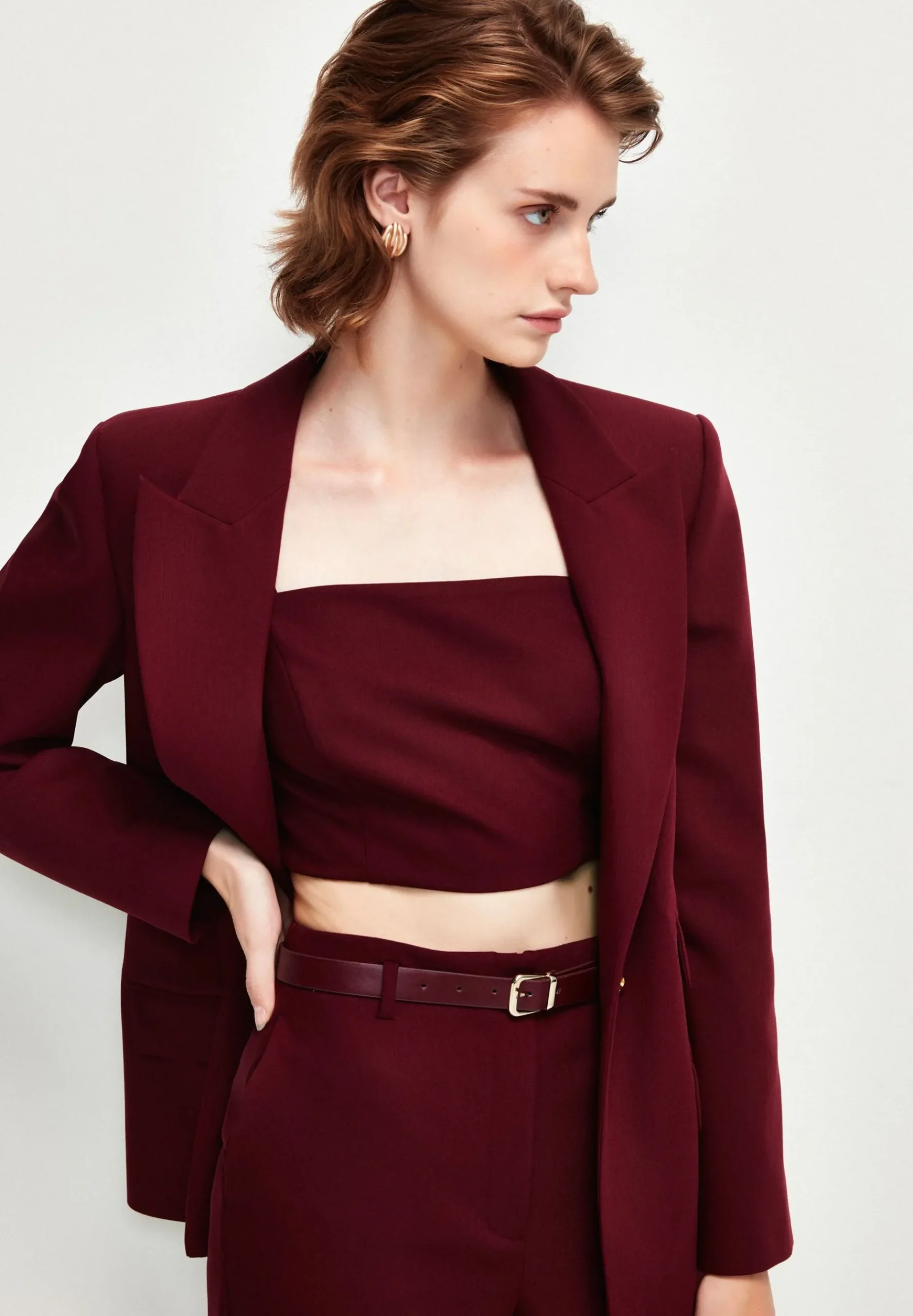 Double Breasted With Pockets. - Manteau Court|adL Clearance