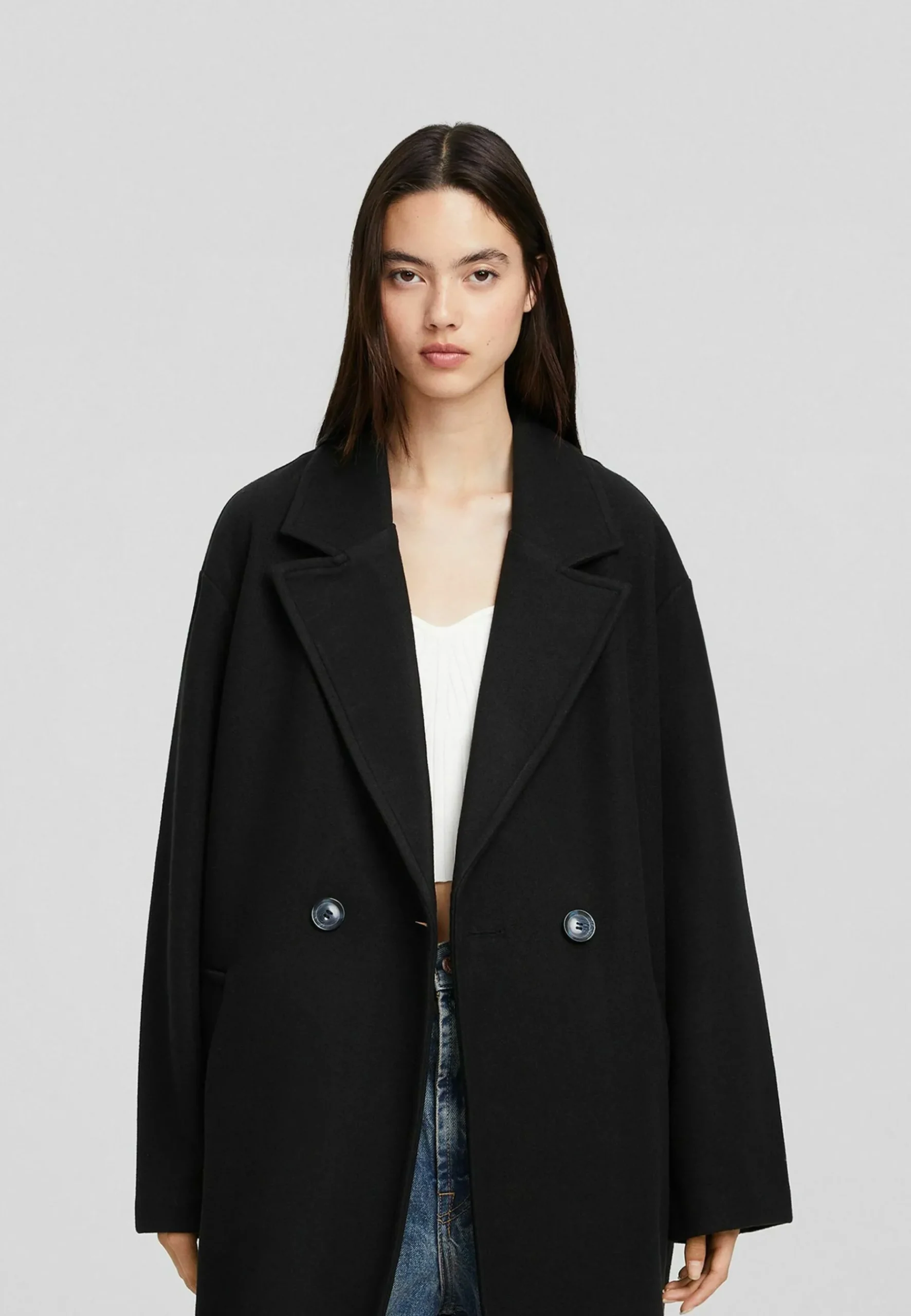 Double-Breasted Two-Button - Manteau Classique|Bershka Shop