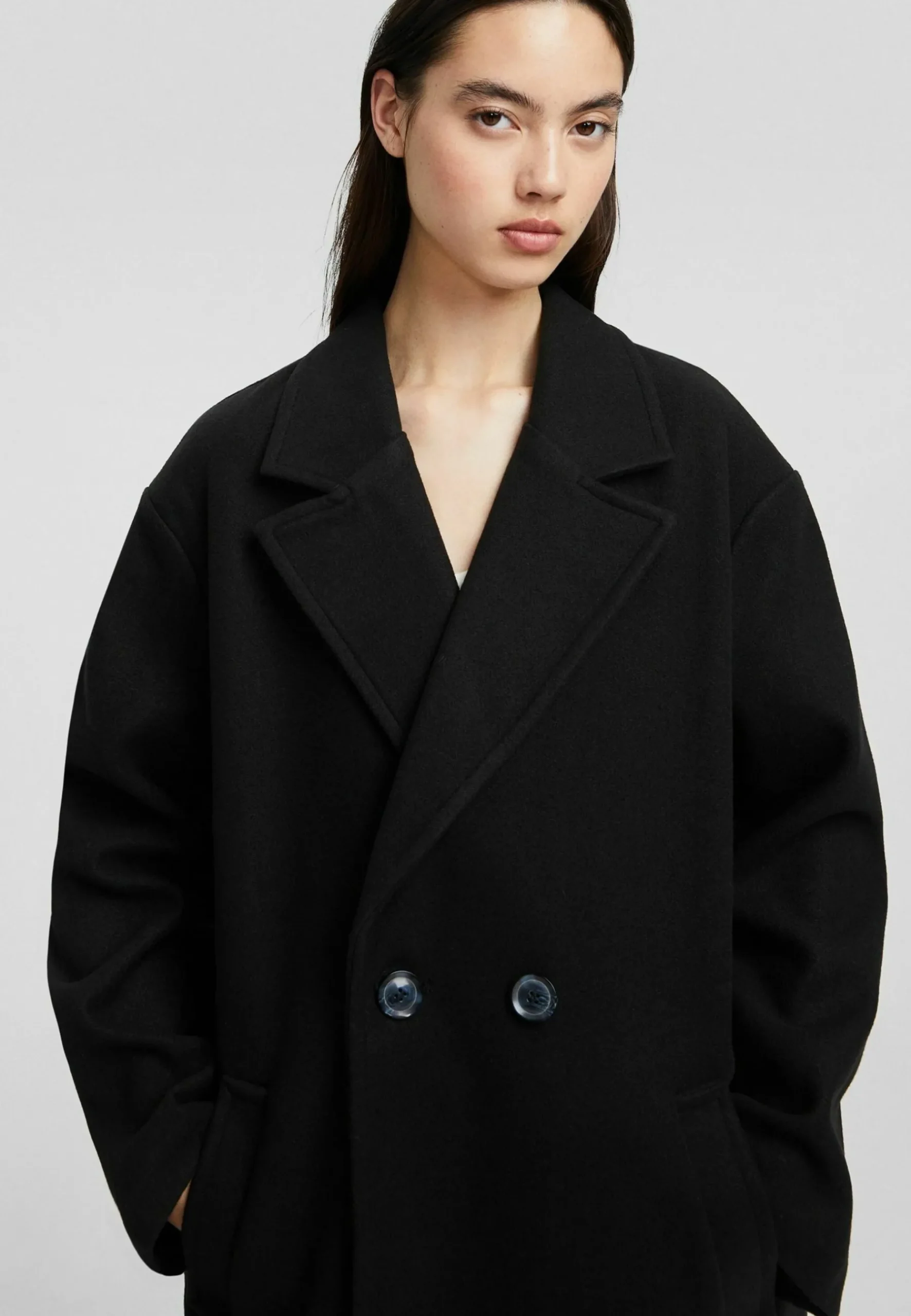 Double-Breasted Two-Button - Manteau Classique|Bershka Shop