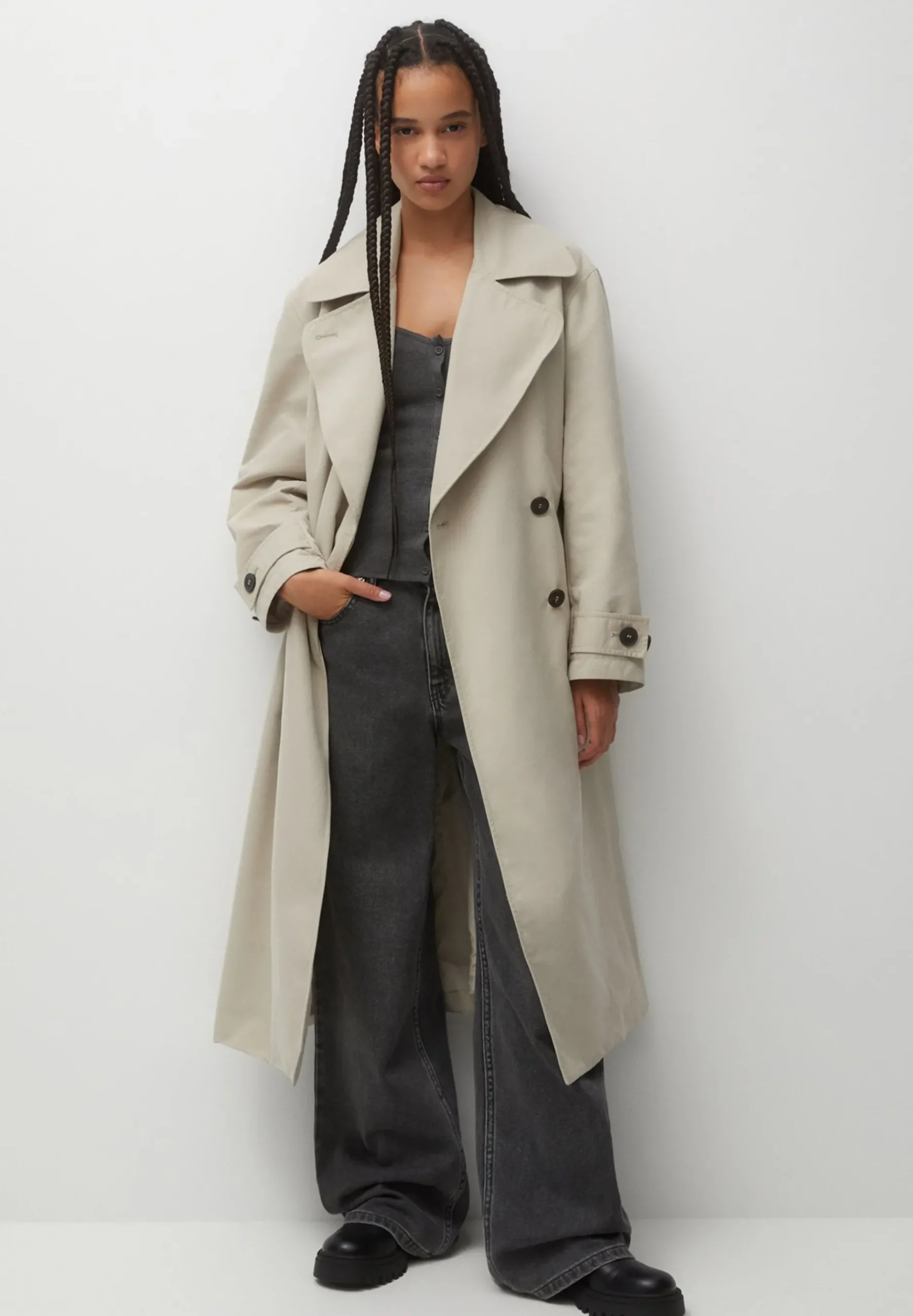 Double-Breasted With Buttons - Trench|PULL&BEAR Best