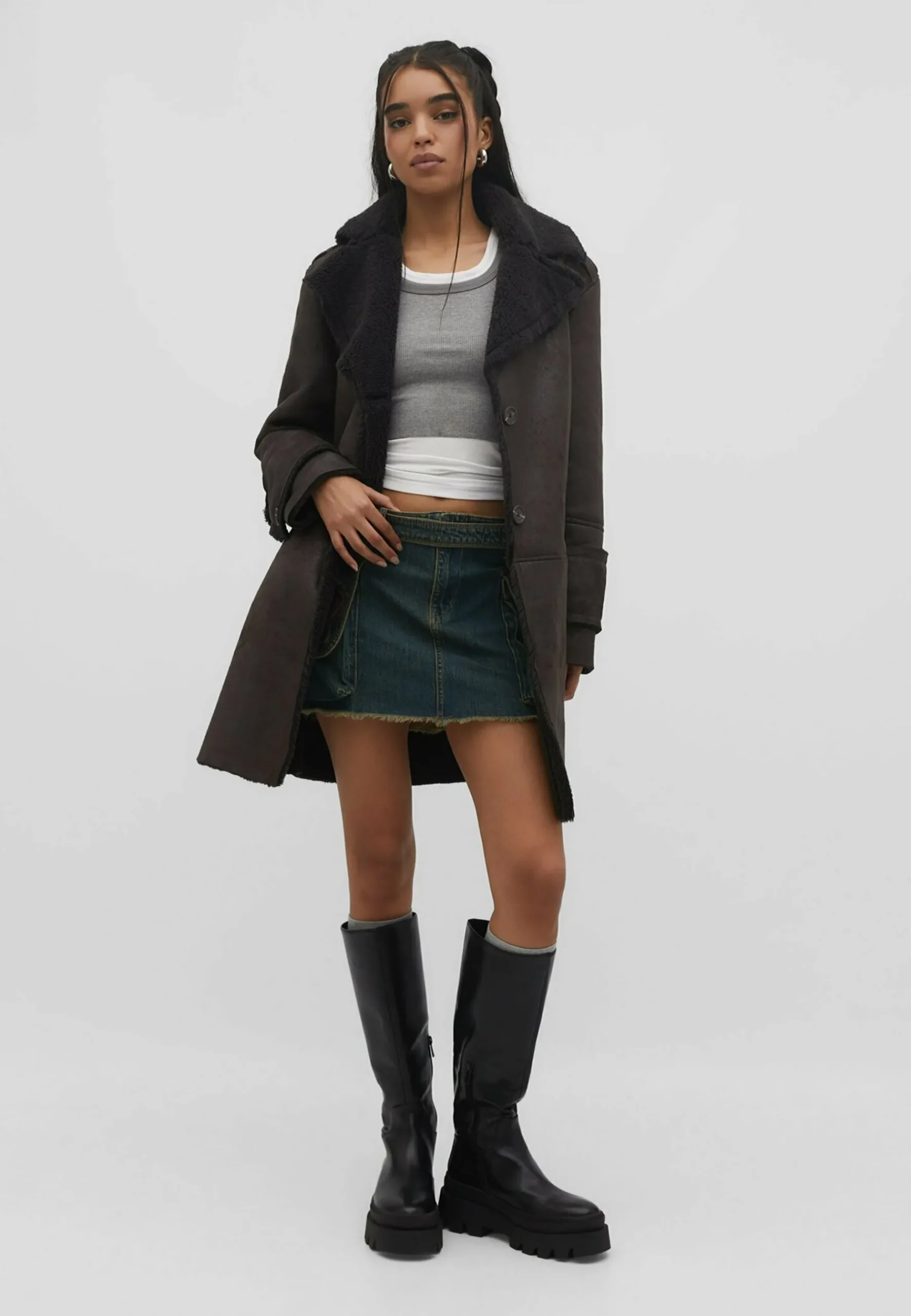 Double-Face - Manteau Court|Stradivarius Clearance