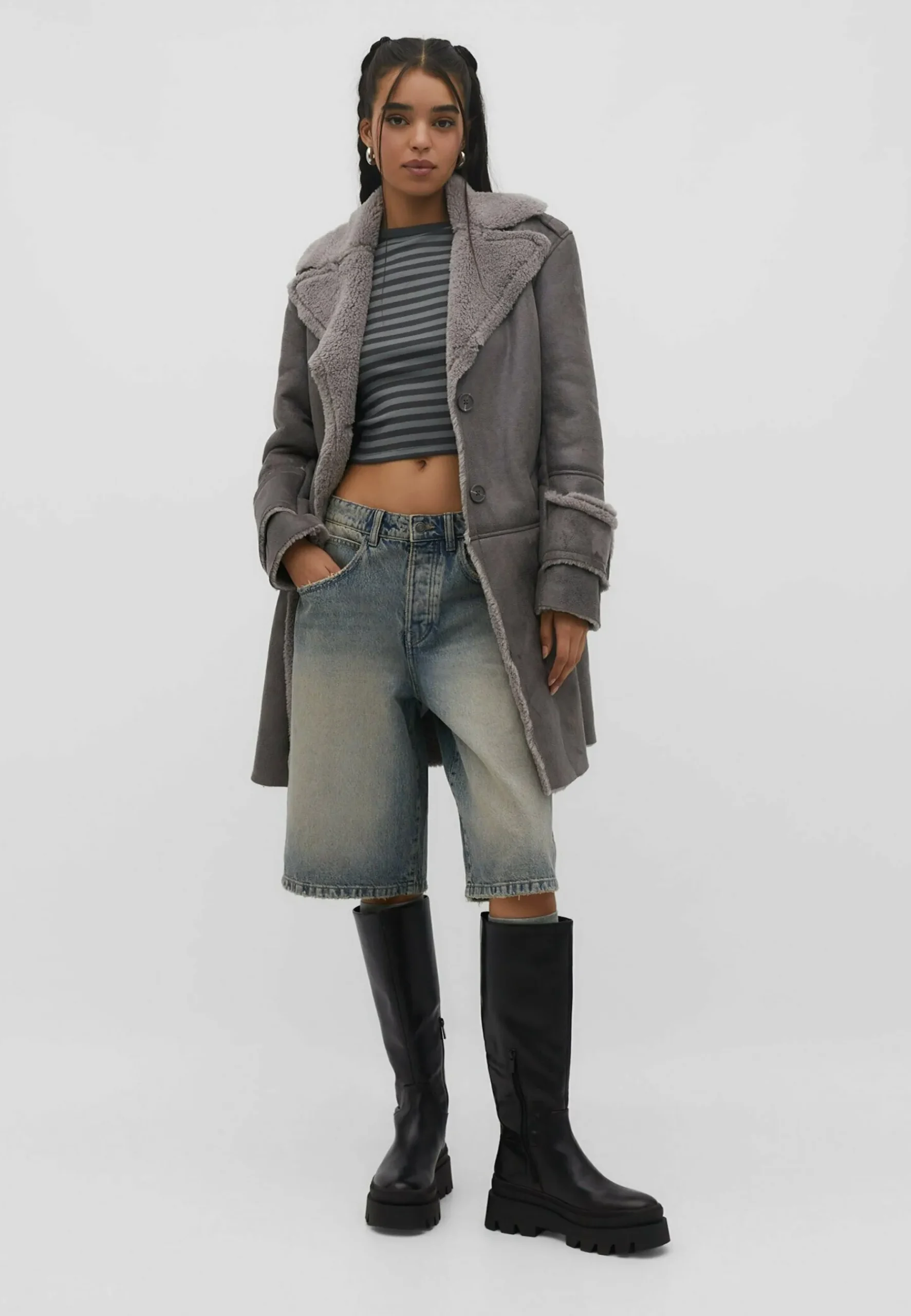 Double-Face - Manteau Court|Stradivarius Discount