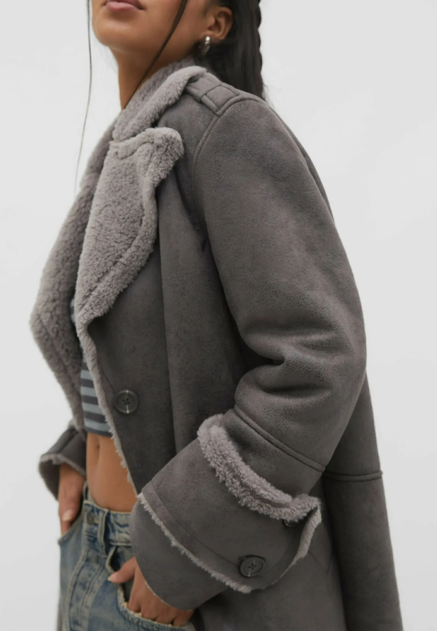 Double-Face - Manteau Court|Stradivarius Discount