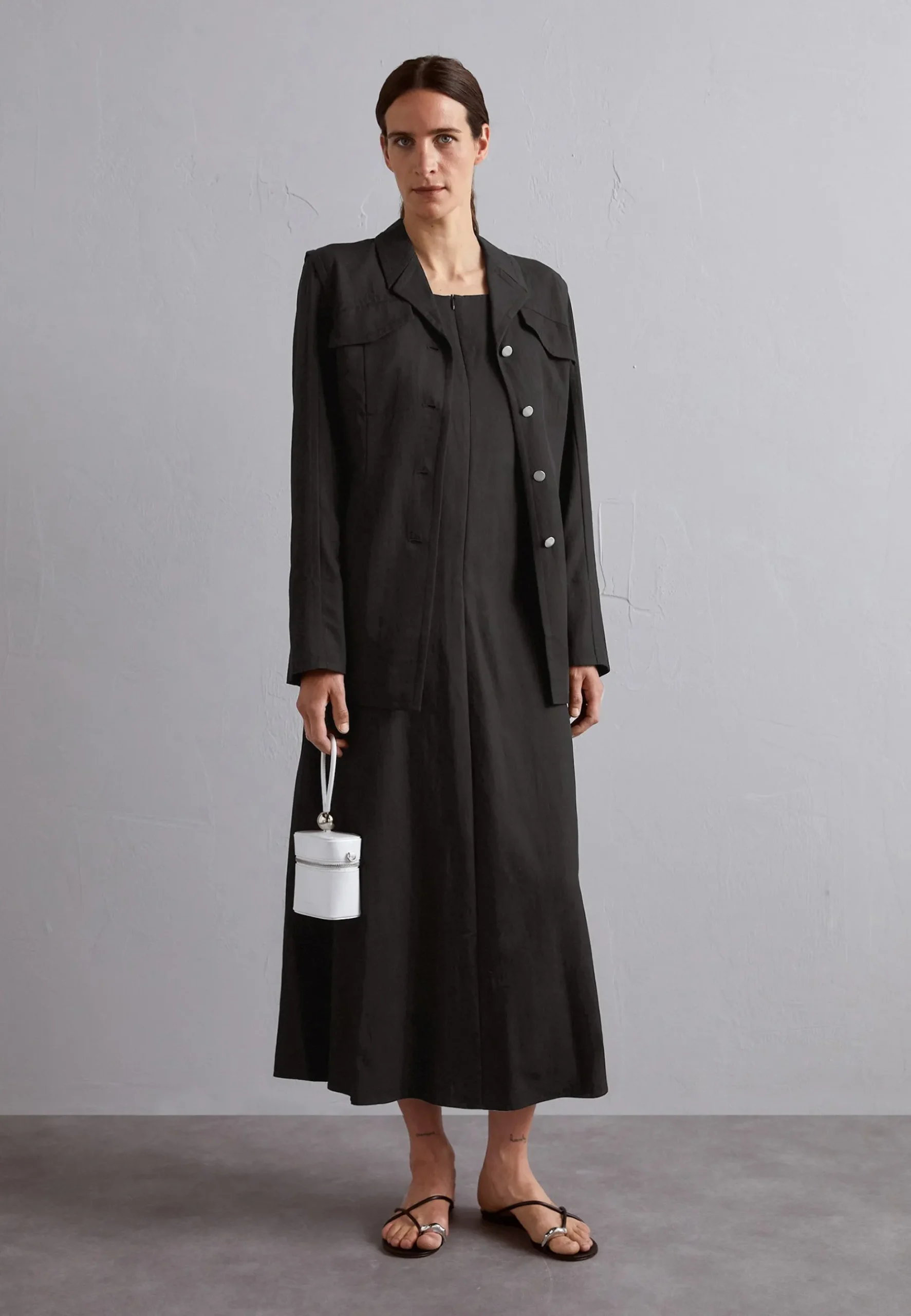 Drapey Suiting Jacket - Manteau Court|Proenza Schouler White Label Store