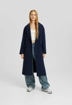 Drop-Shoulder -Long - Manteau Court|Bershka New