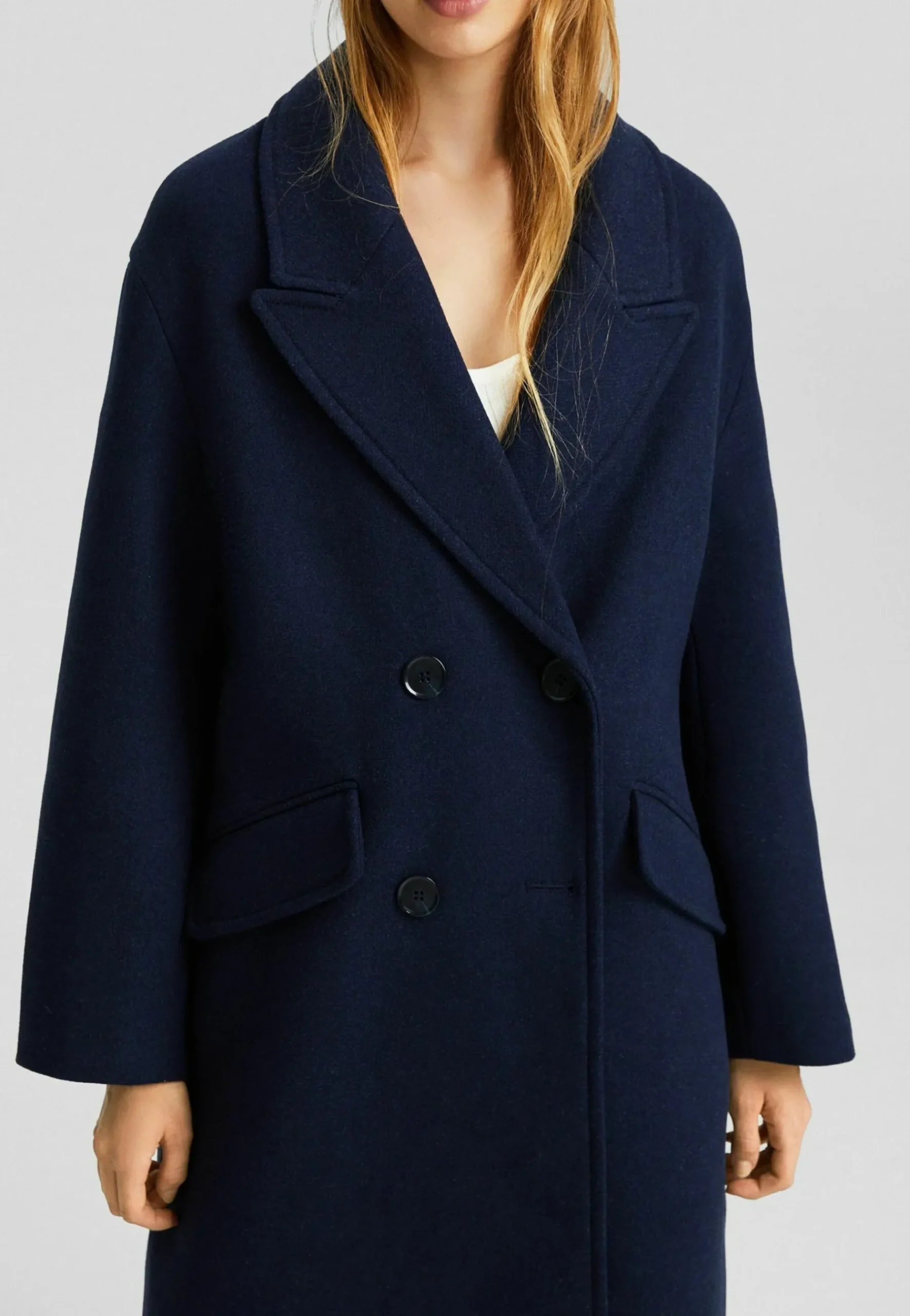 Drop-Shoulder -Long - Manteau Court|Bershka New