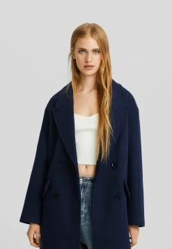 Drop-Shoulder -Long - Manteau Court|Bershka New