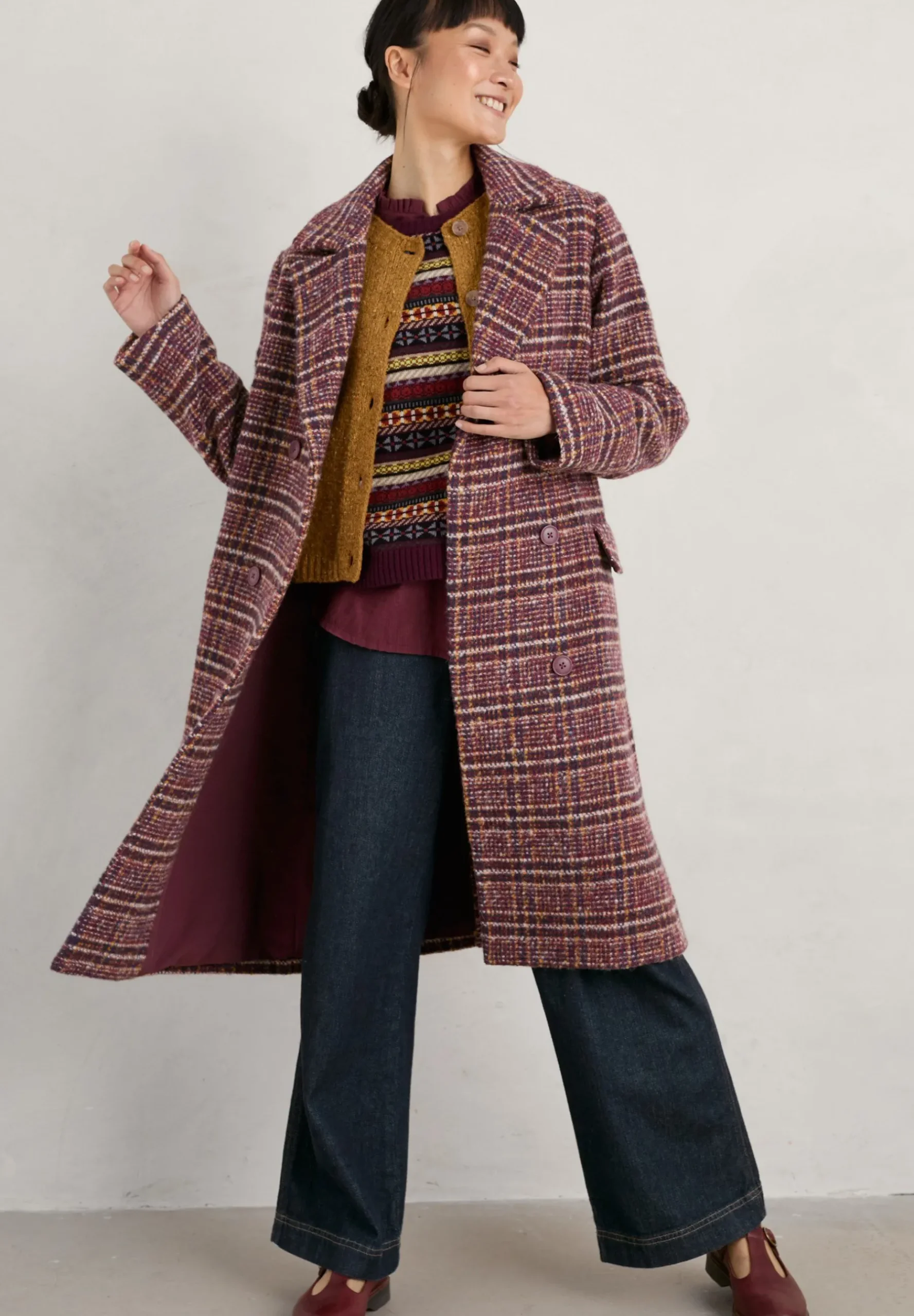 Evenweave Blend Checked - Manteau Classique|Seasalt Cornwall Hot