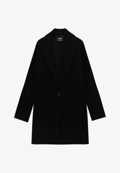 Felt Texture With Button - Manteau Court|PULL&BEAR Best Sale
