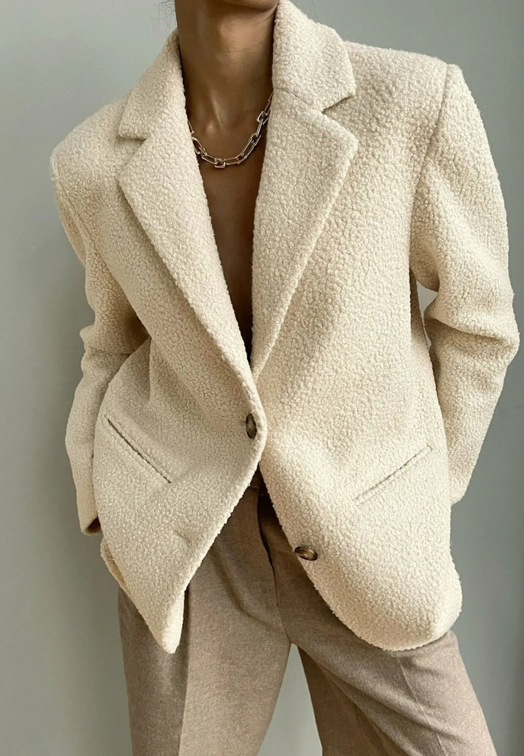 Flauschiger Blazer - Manteau Court|NA-KD Shop
