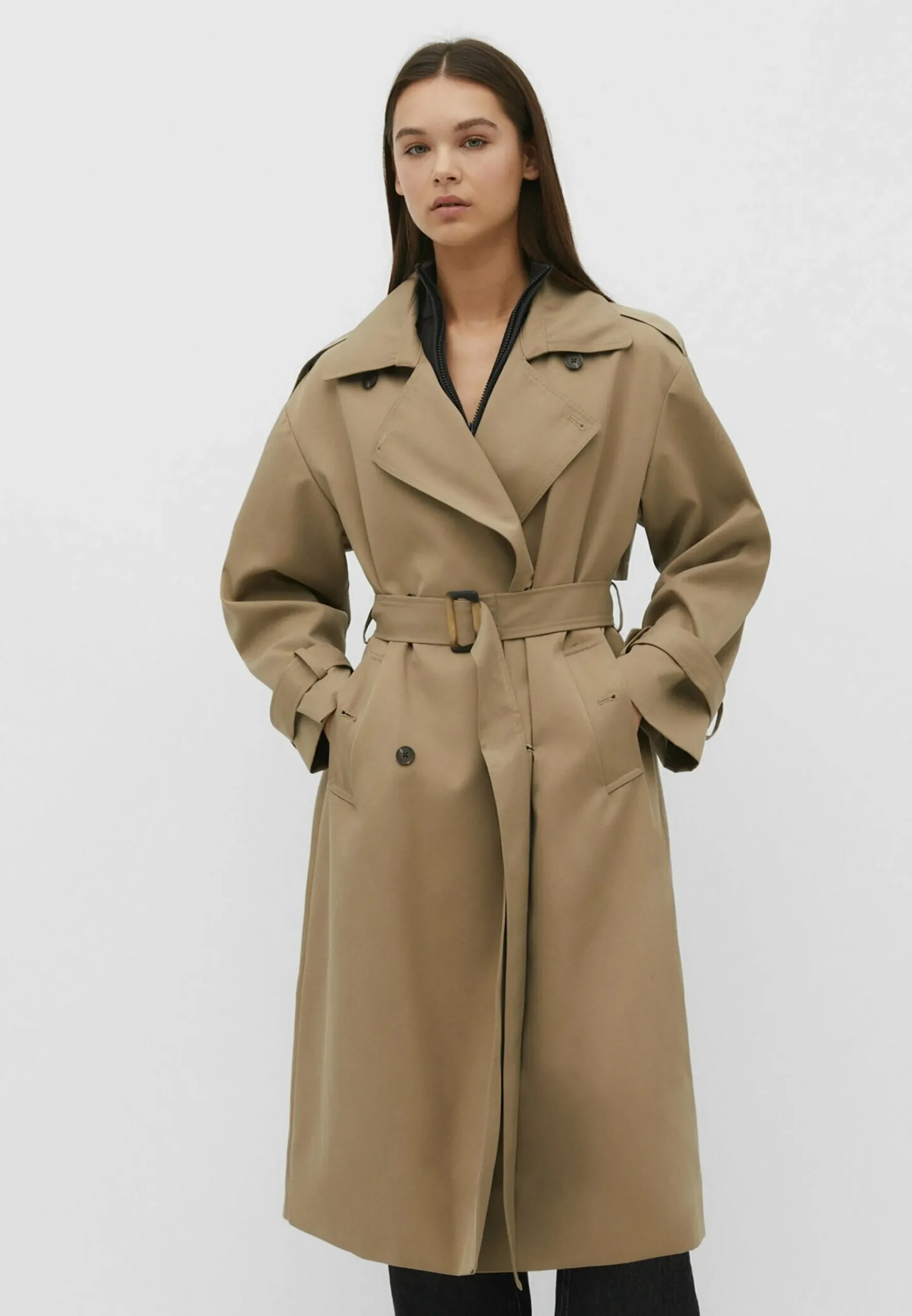 Flowing Lined - Trench|Stradivarius Cheap