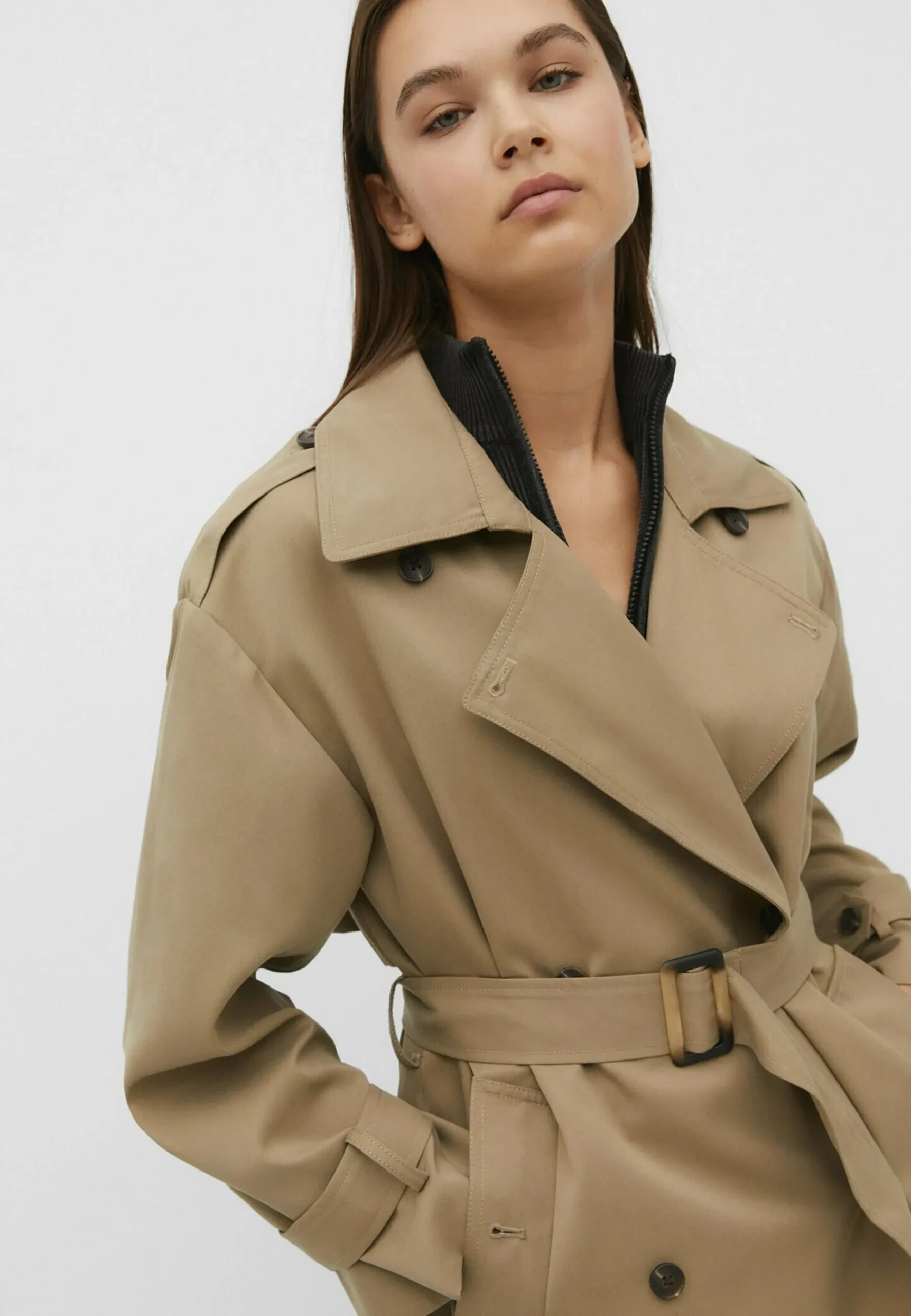 Flowing Lined - Trench|Stradivarius Cheap