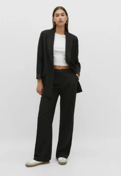 Flowing Open Pinstripe - Manteau Court|Stradivarius Cheap